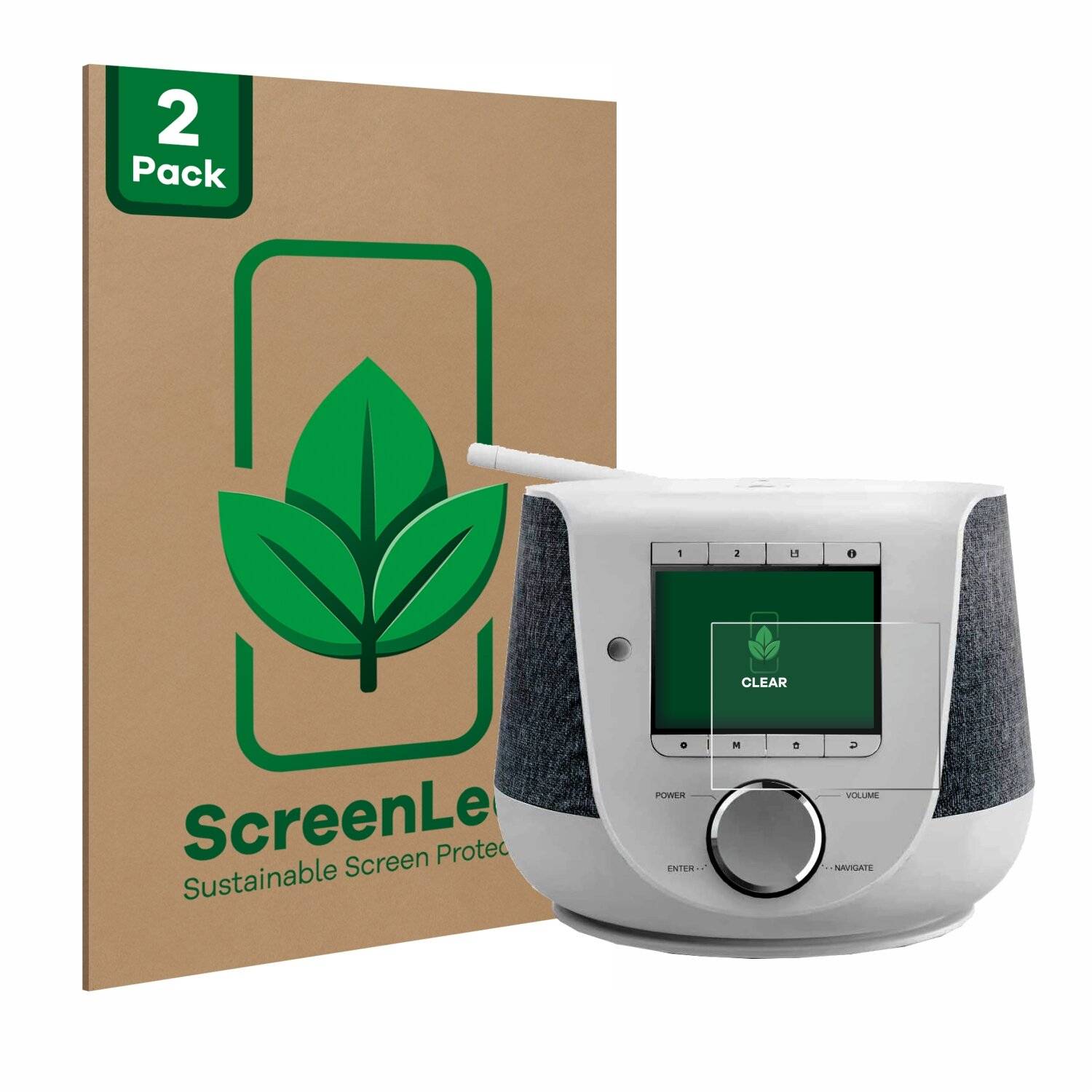 2x ScreenLeaf Clear Nachhaltiger Displayschutz für Hama
