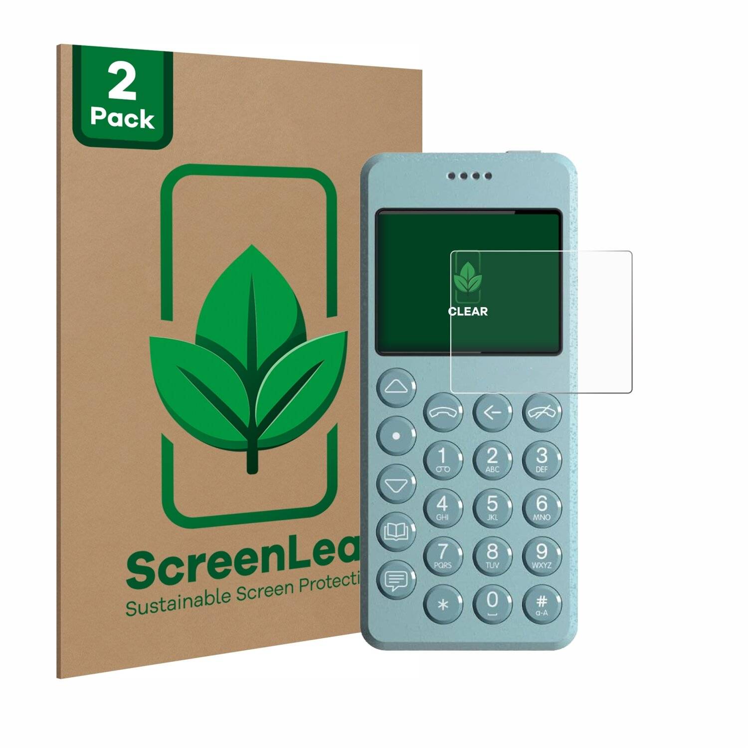 2x ScreenLeaf Clear Nachhaltiger Displayschutz für Punkt