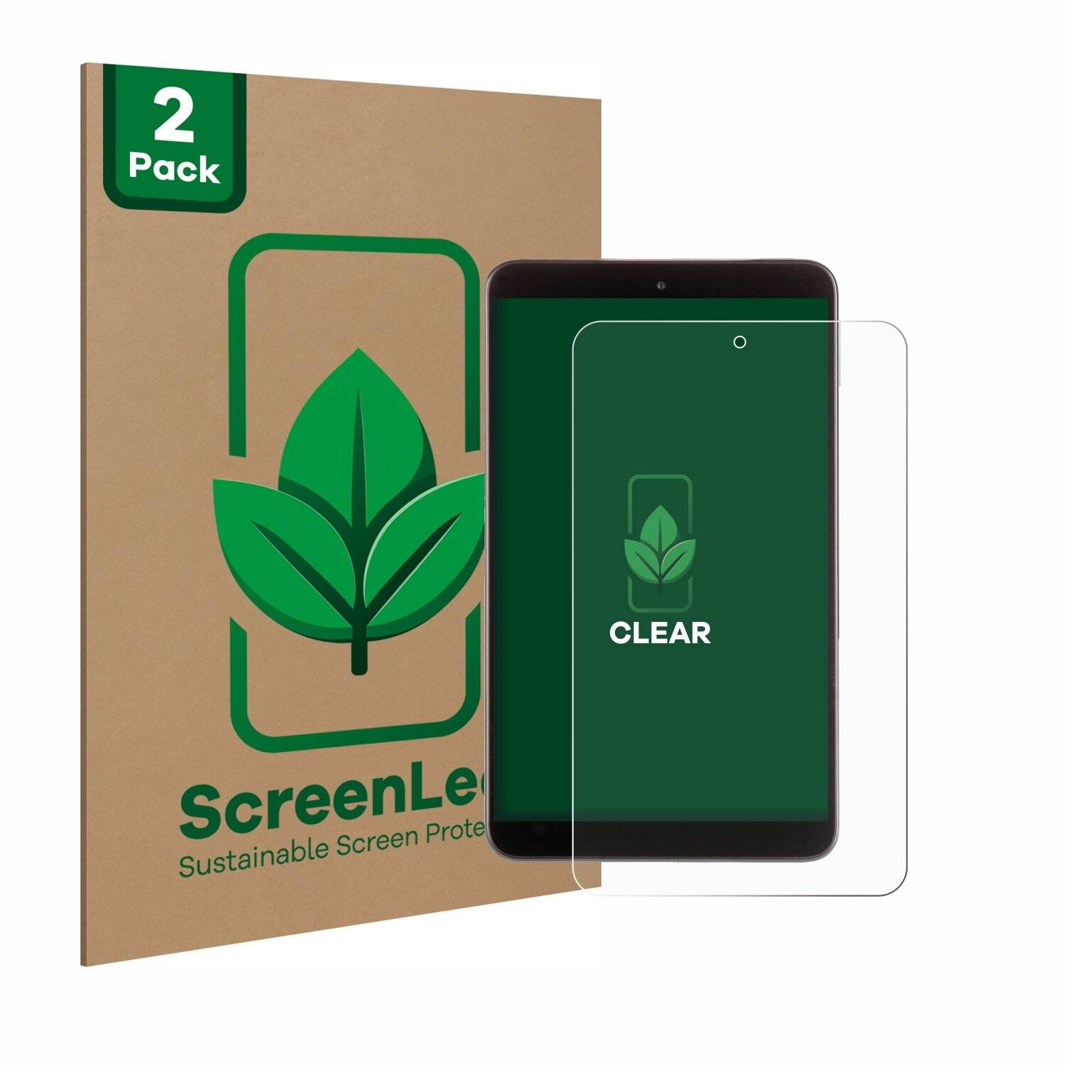 2x ScreenLeaf Clear Nachhaltiger Displayschutz für Nokia T10