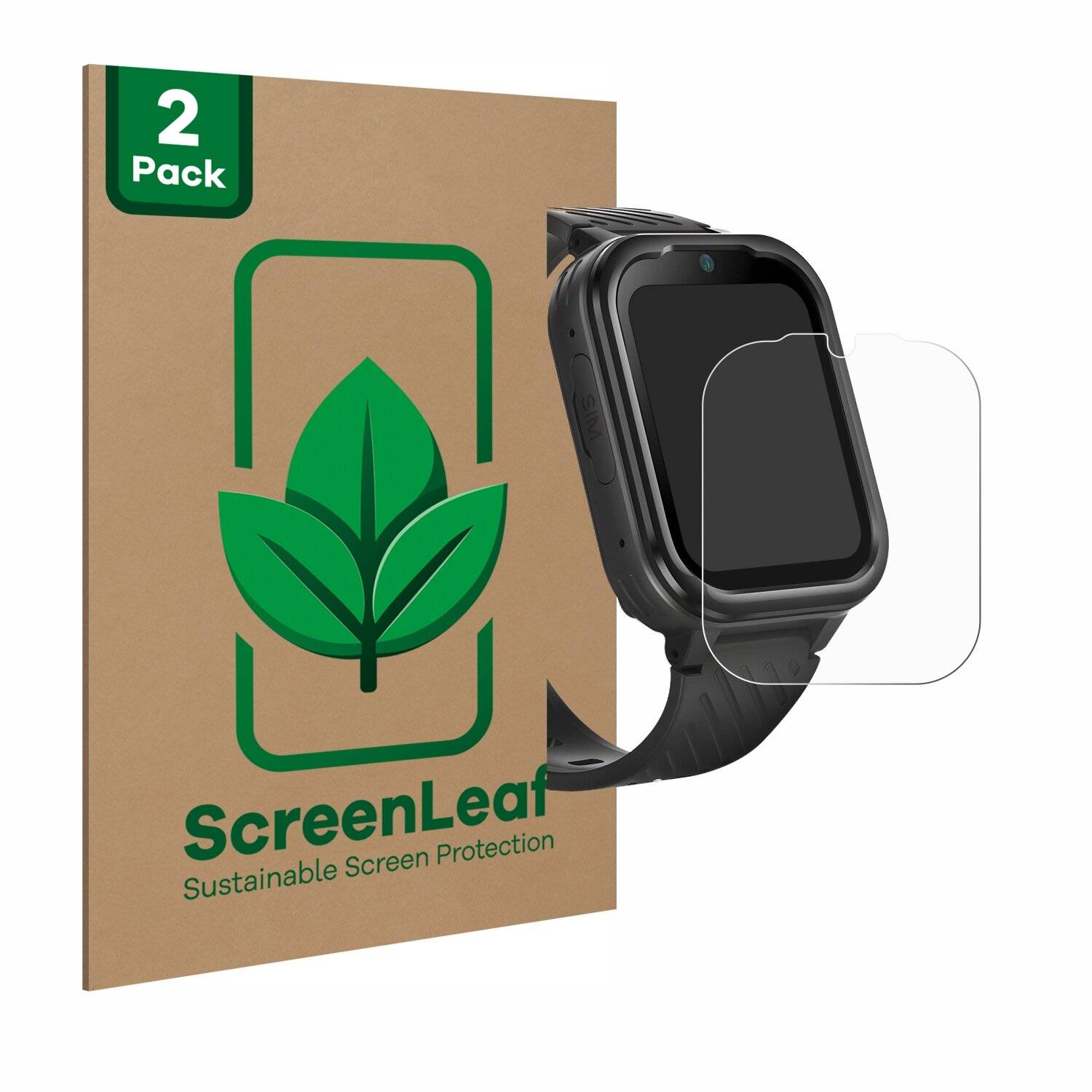 2x ScreenLeaf Clear Nachhaltiger Displayschutz für RAYOFI Kids