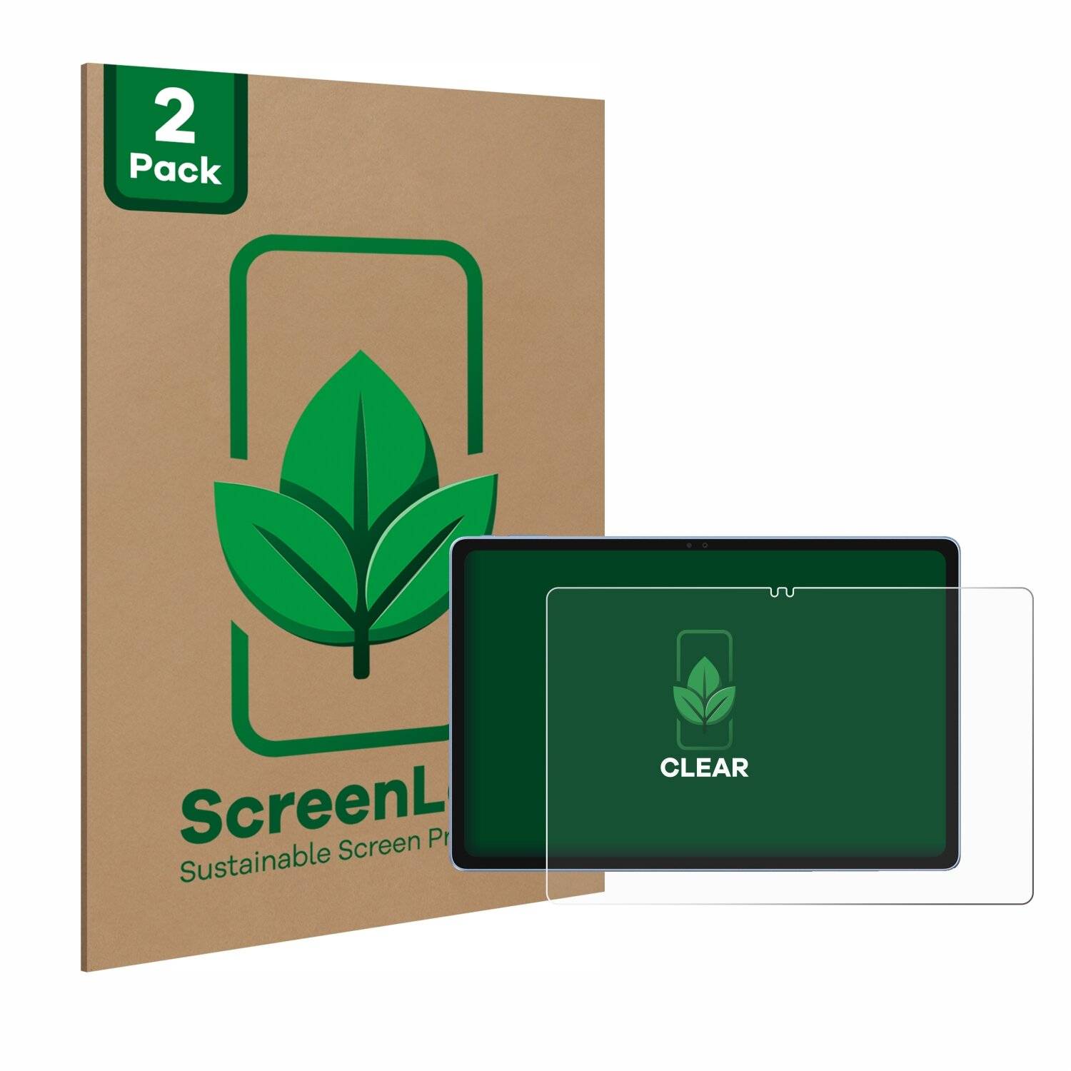 2x ScreenLeaf Clear Nachhaltiger Displayschutz für Alldocube iPlay 60 Pro