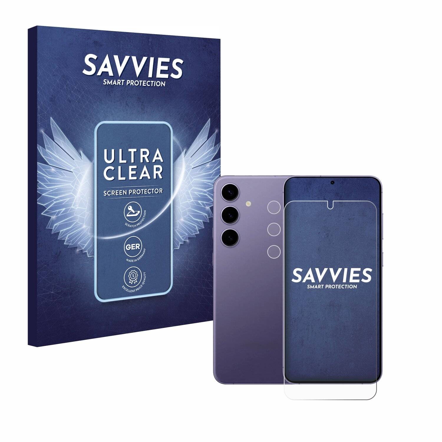 18x Savvies Displayschutz-Folie für Samsung Galaxy S24 Plus