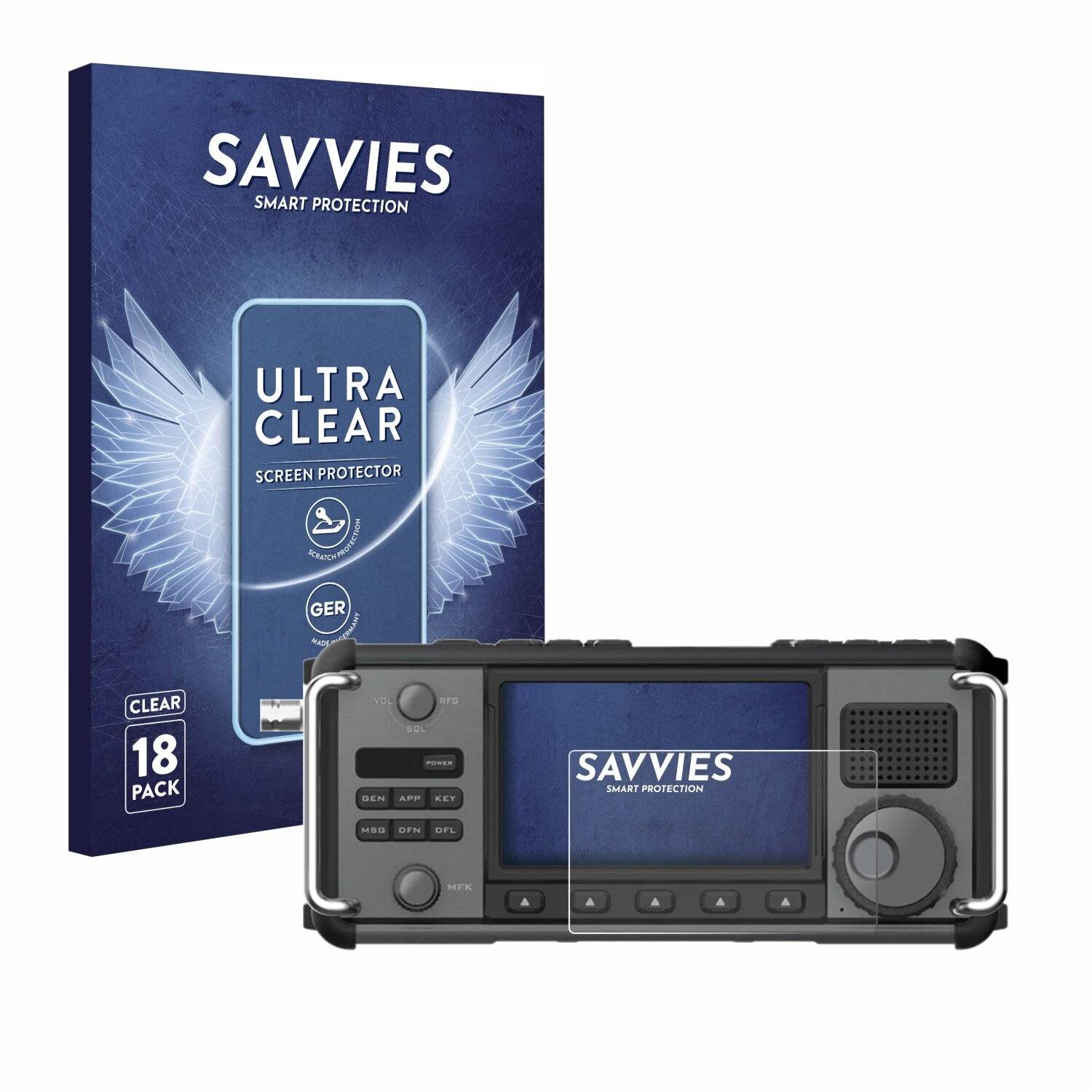 18x Savvies Displayschutz-Folie für Xiegu