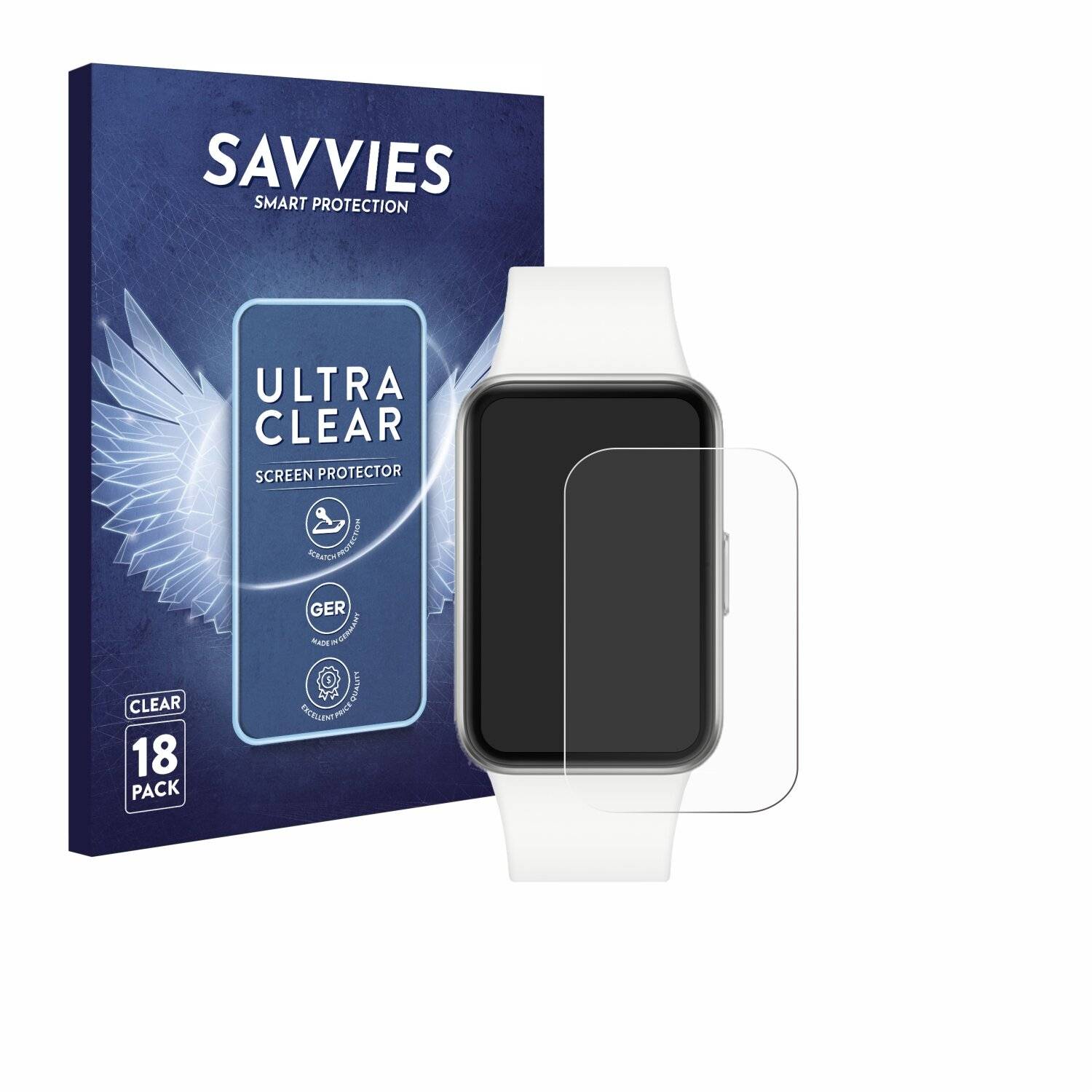18x Savvies Displayschutz-Folie für Samsung Galaxy