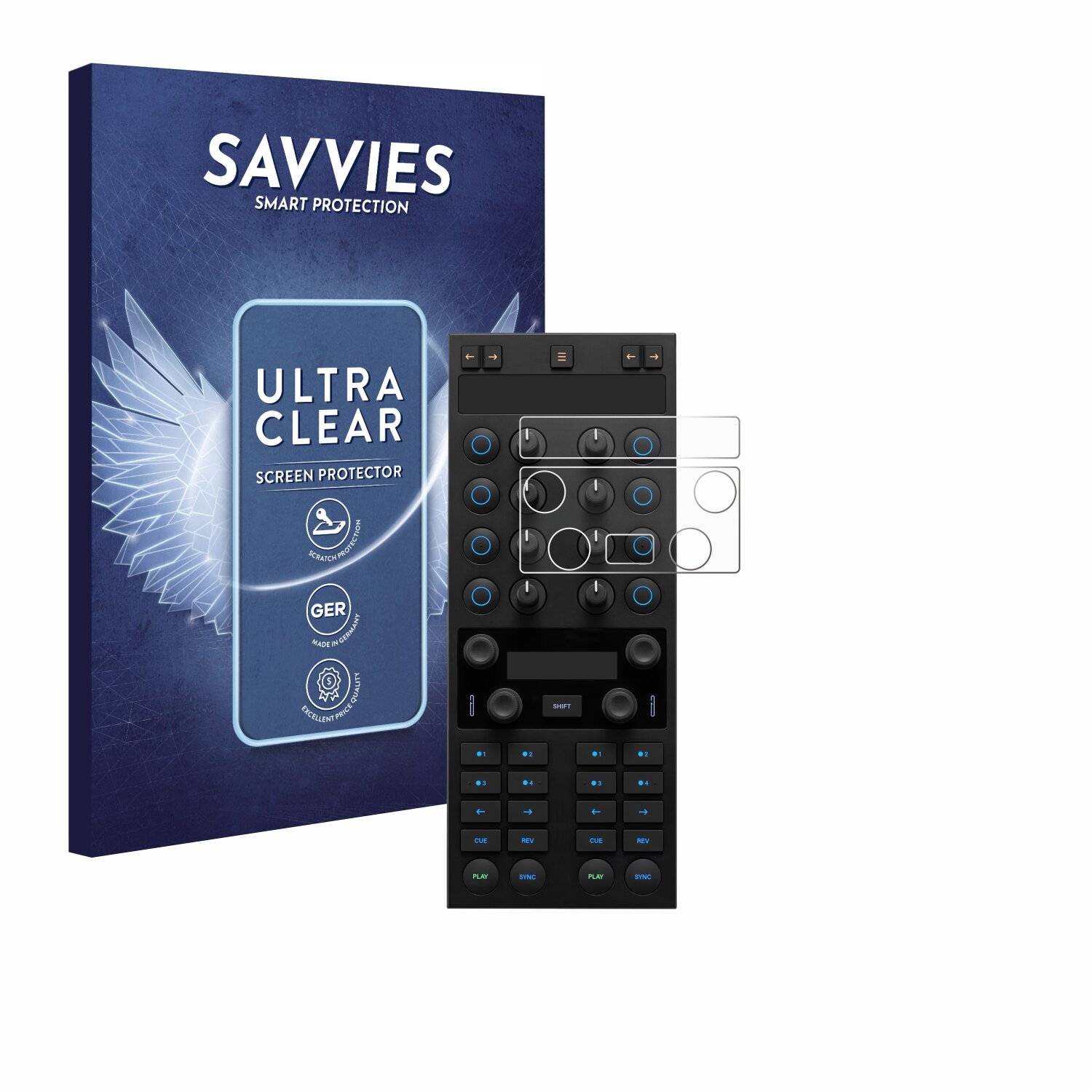 18x Savvies Displayschutz-Folie für Native Instruments Traktor Kontrol X1