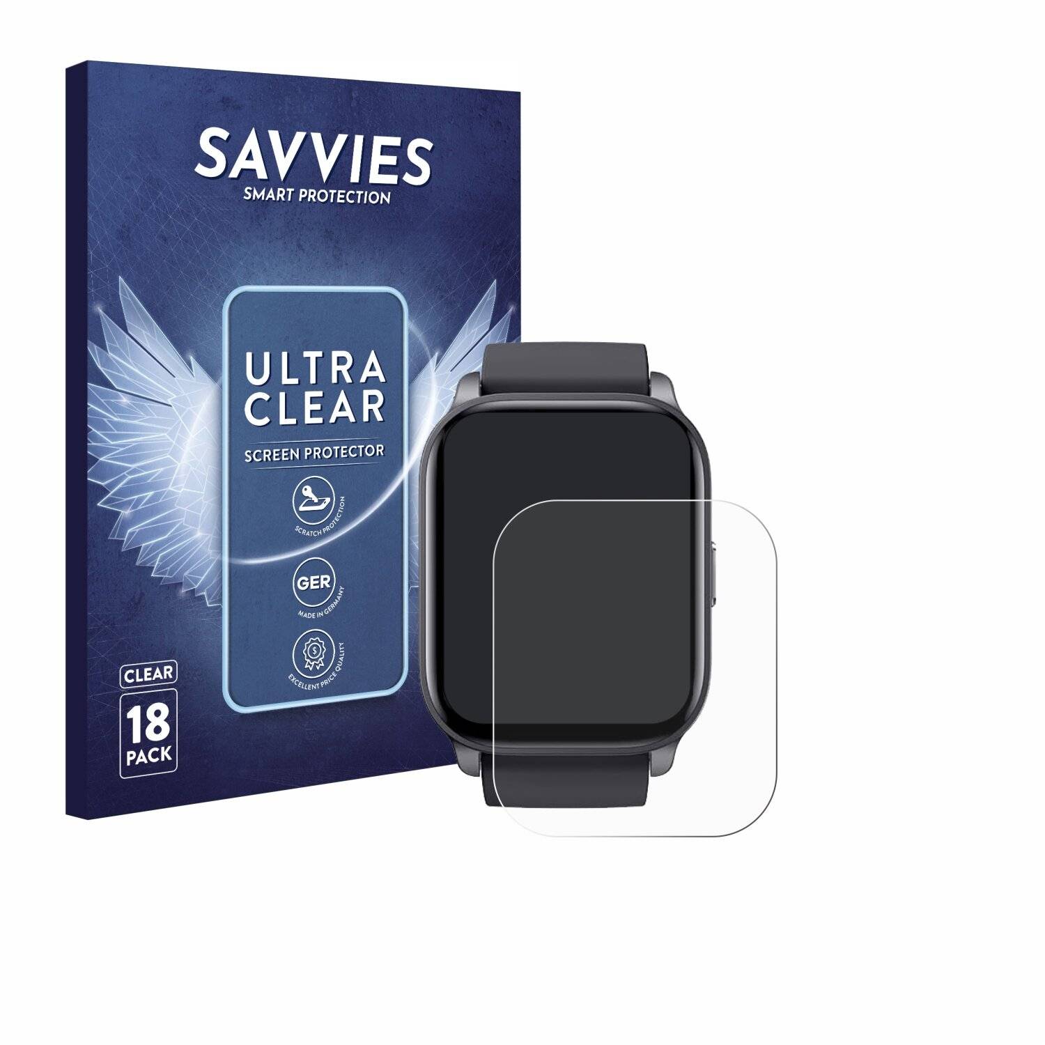 18x Savvies Displayschutz-Folie für Toobur