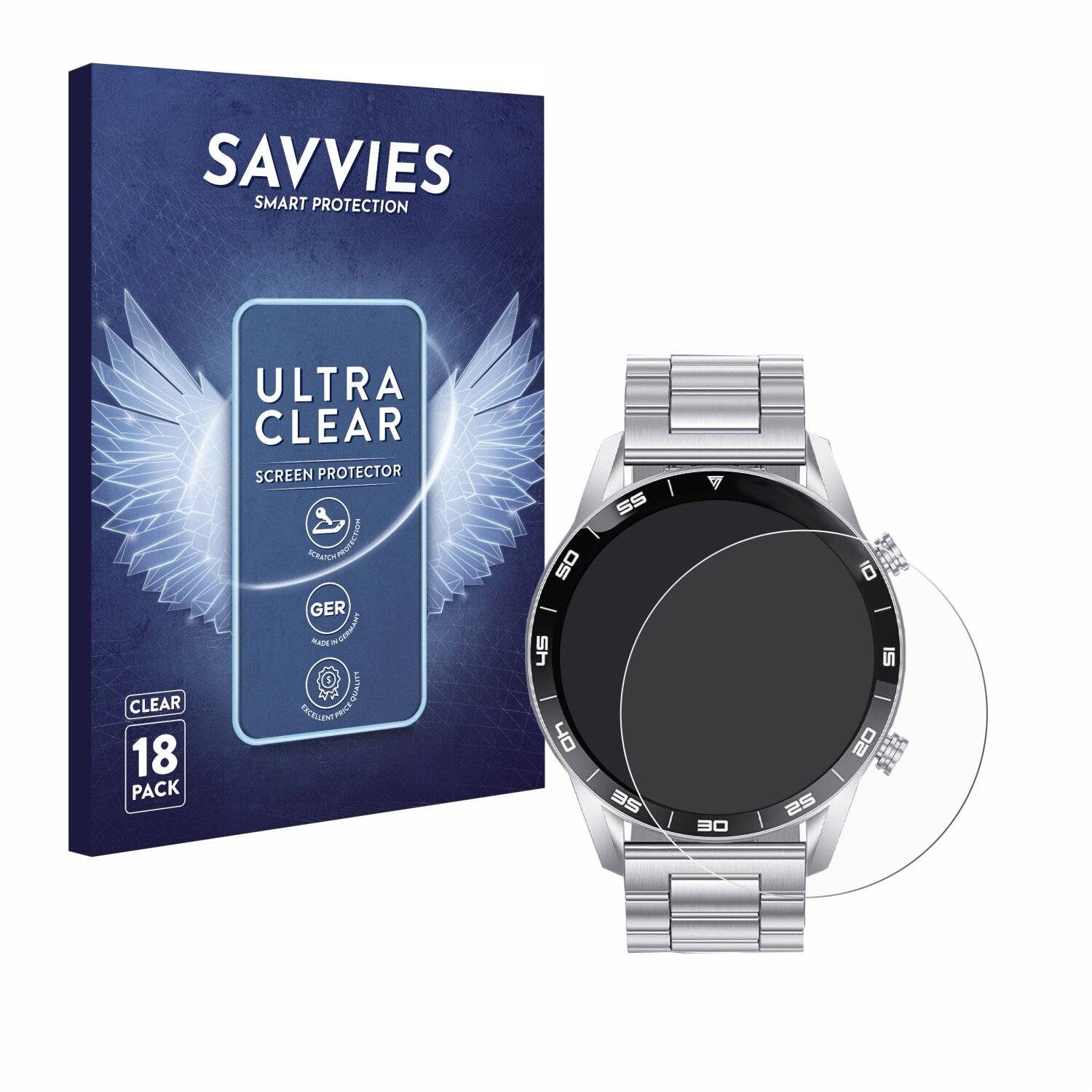 18x Savvies Displayschutz-Folie für Foxbox SML1-C PRO