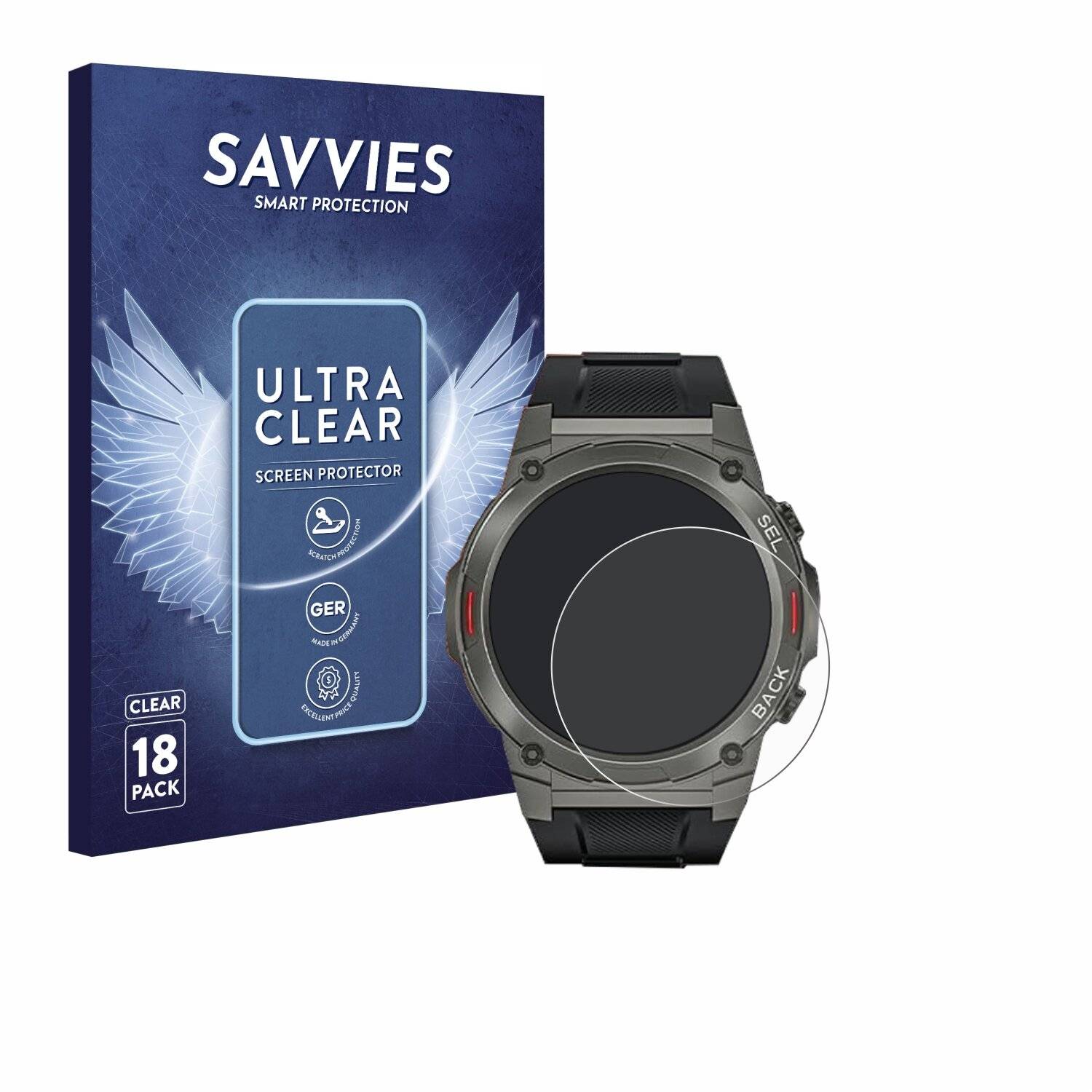 18x Savvies Displayschutz-Folie für Oukitel BT50