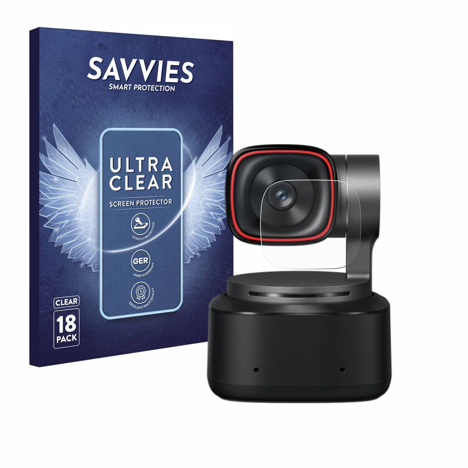 18x Savvies Displayschutz-Folie für OBSBOT Tiny
