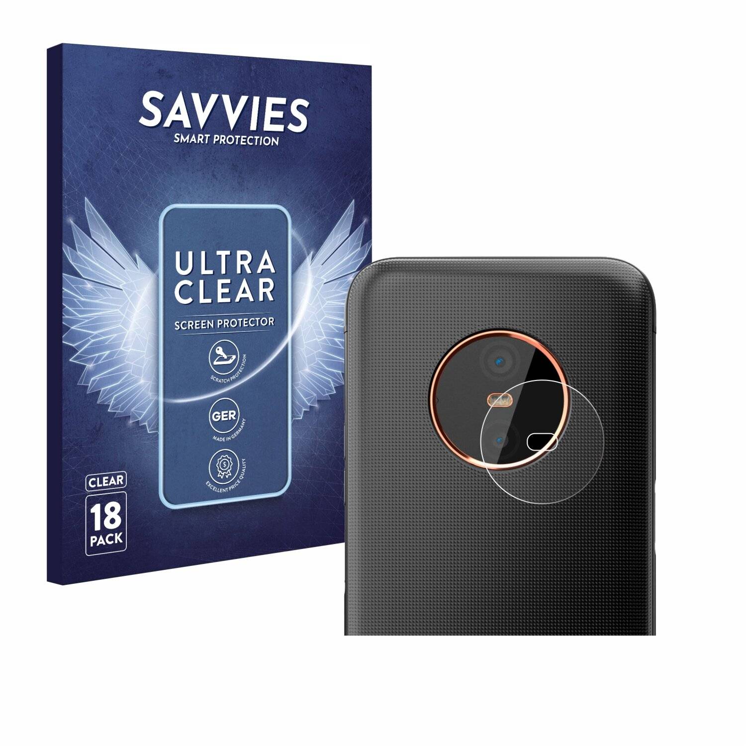 18x Savvies Displayschutz-Folie für Gigaset GX6 Pro (NUR
