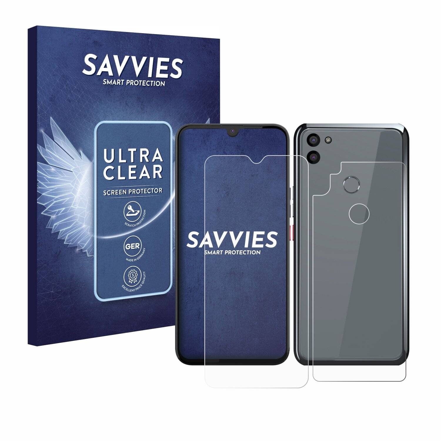 18x Savvies Displayschutz-Folie für Gigaset GS5 PRO SE