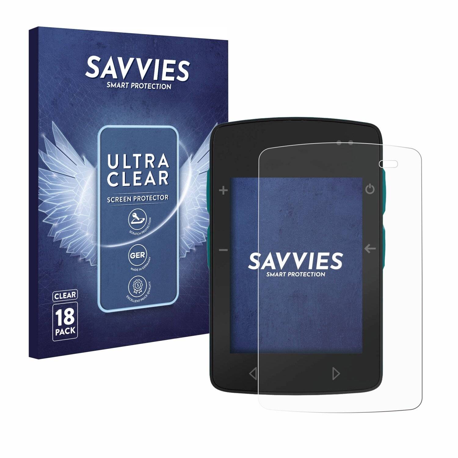 18x Savvies Displayschutz-Folie für TwoNav