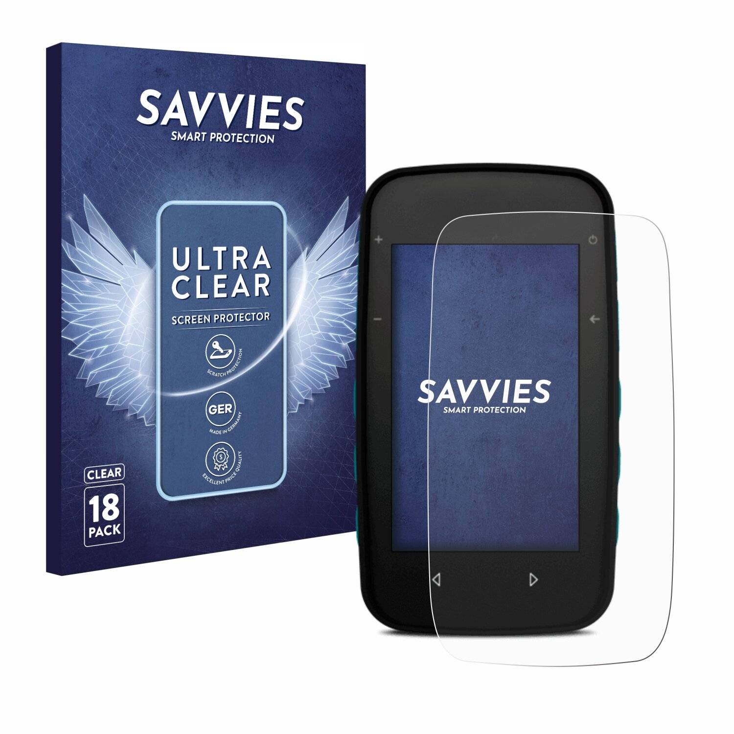 18x Savvies Displayschutz-Folie für CompeGPS TwoNav Cross