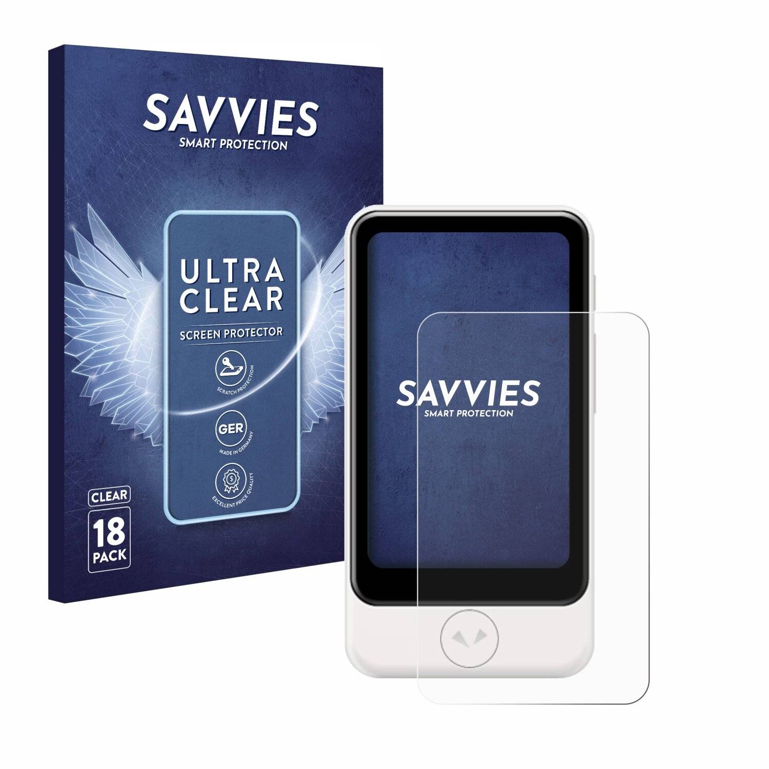 18x Savvies Displayschutz-Folie für Pocketalk