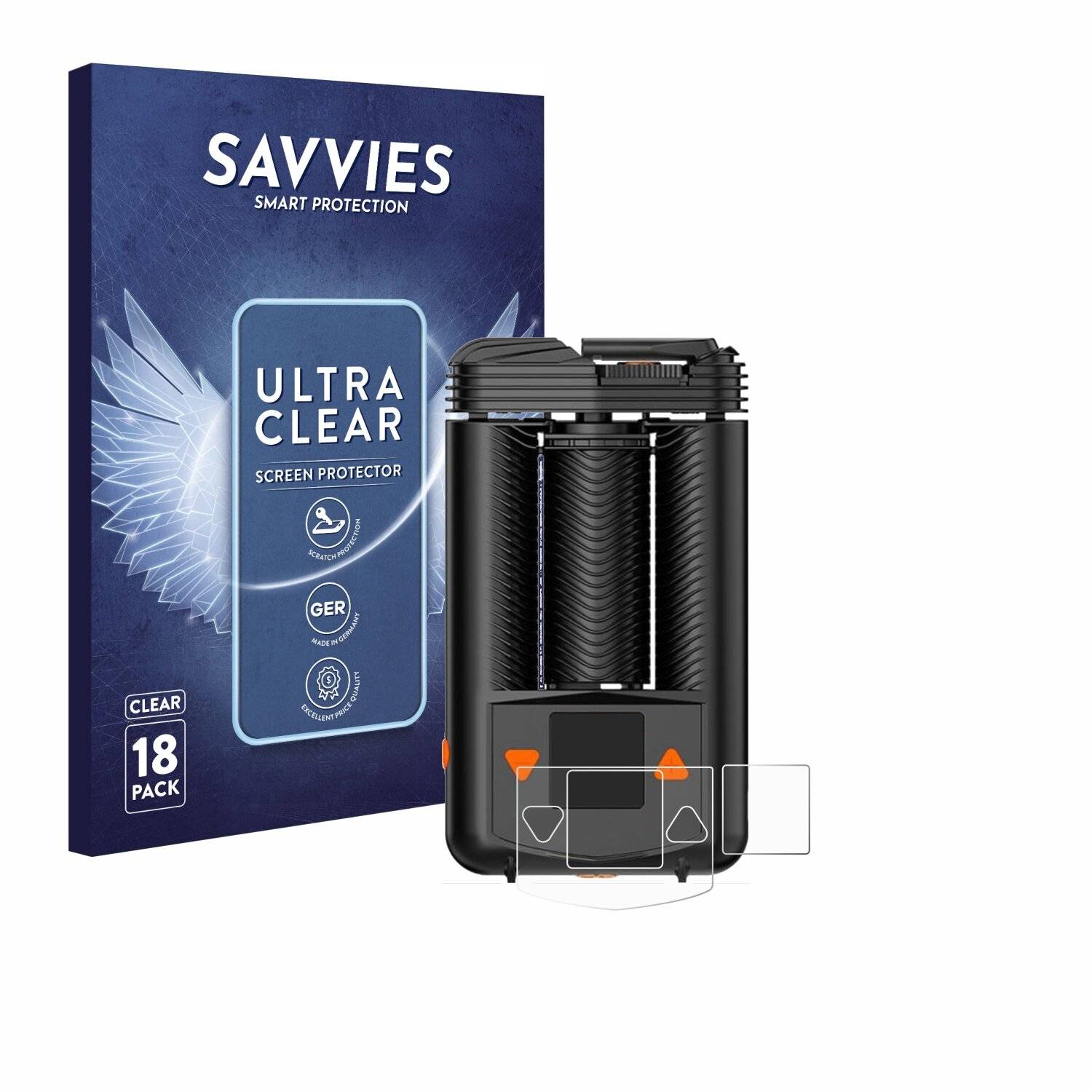 18x Savvies Displayschutz-Folie für Storz & Bickel Mighty