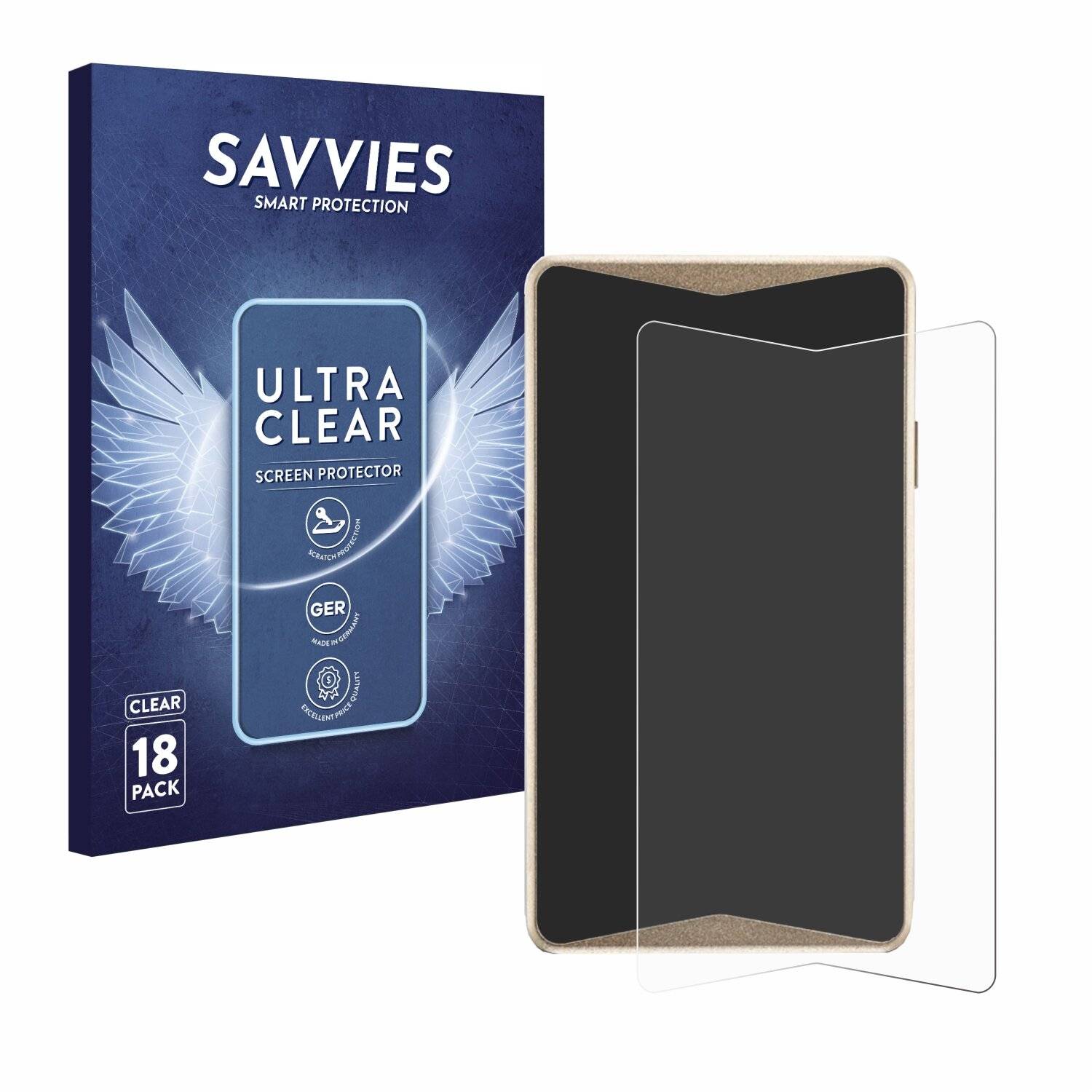 18x Savvies Displayschutz-Folie für ELLIPAL Titan 2.0 Cold