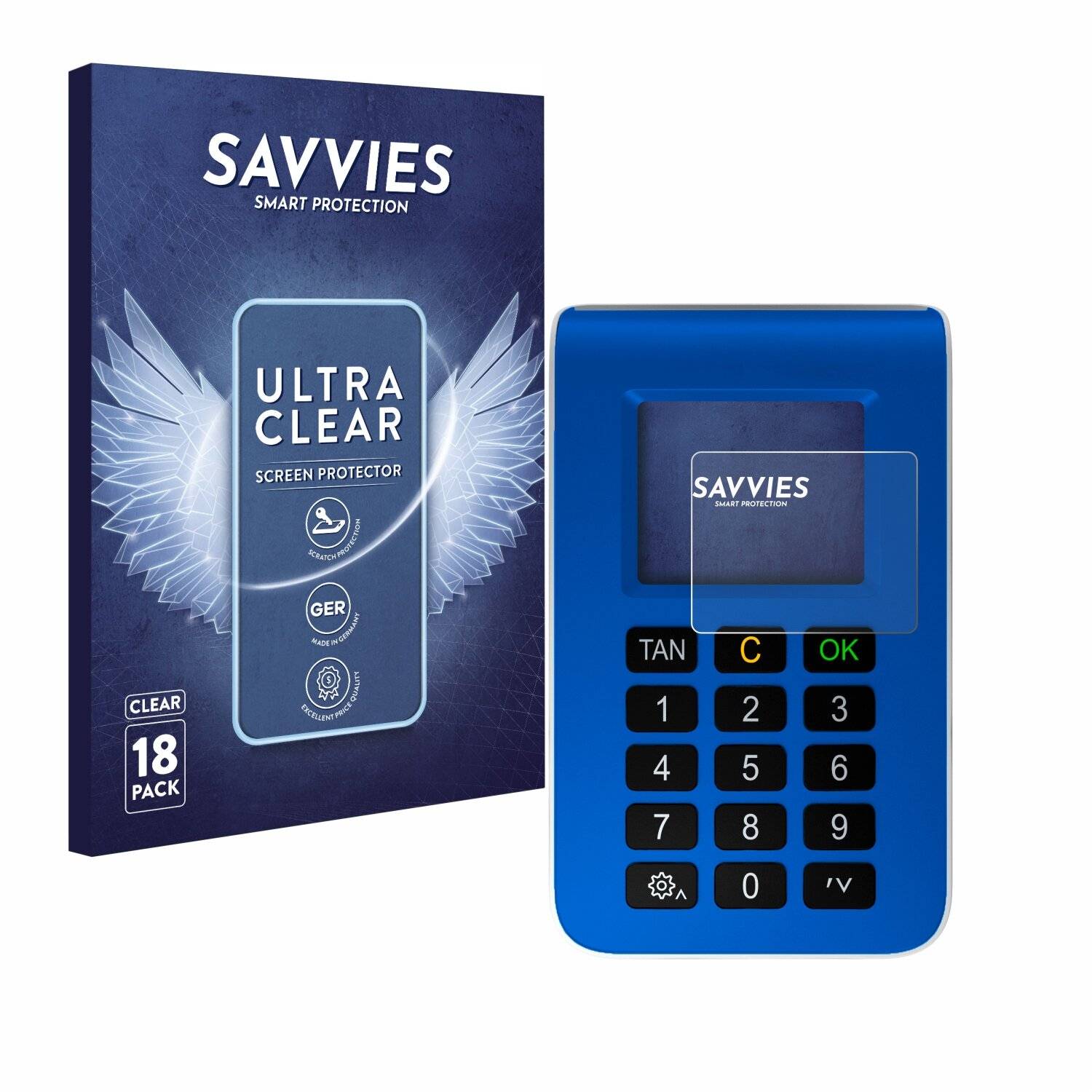 18x Savvies Displayschutz-Folie für REINER SCT tanJack photo