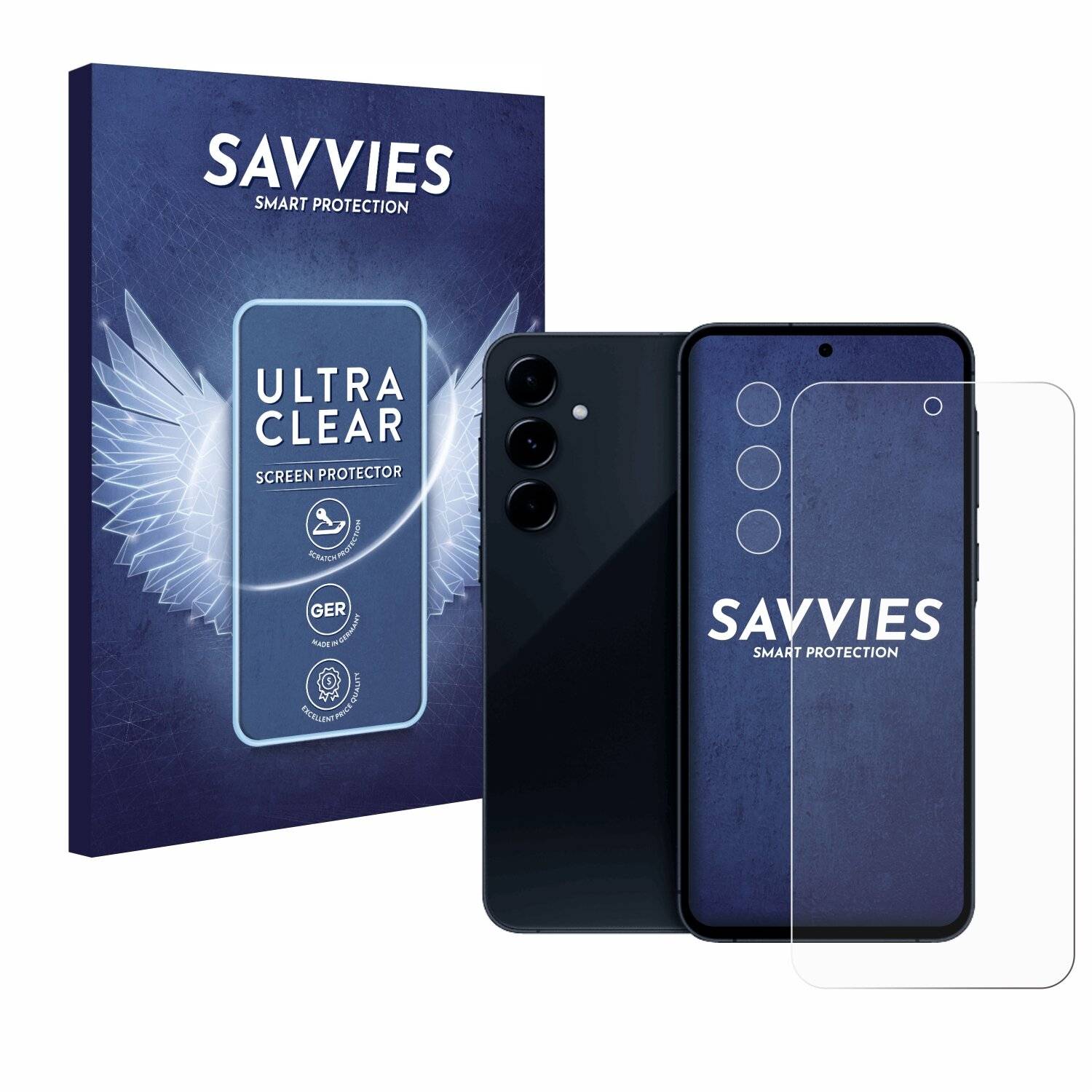 18x Savvies Displayschutz-Folie für Samsung Galaxy A35 5G