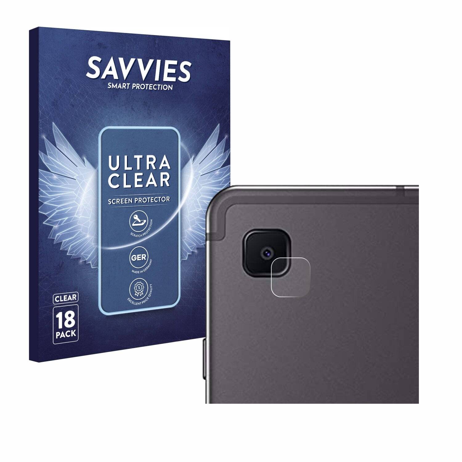 18x Savvies Displayschutz-Folie für Samsung Galaxy Tab S6 Lite LTE 2024 (NUR