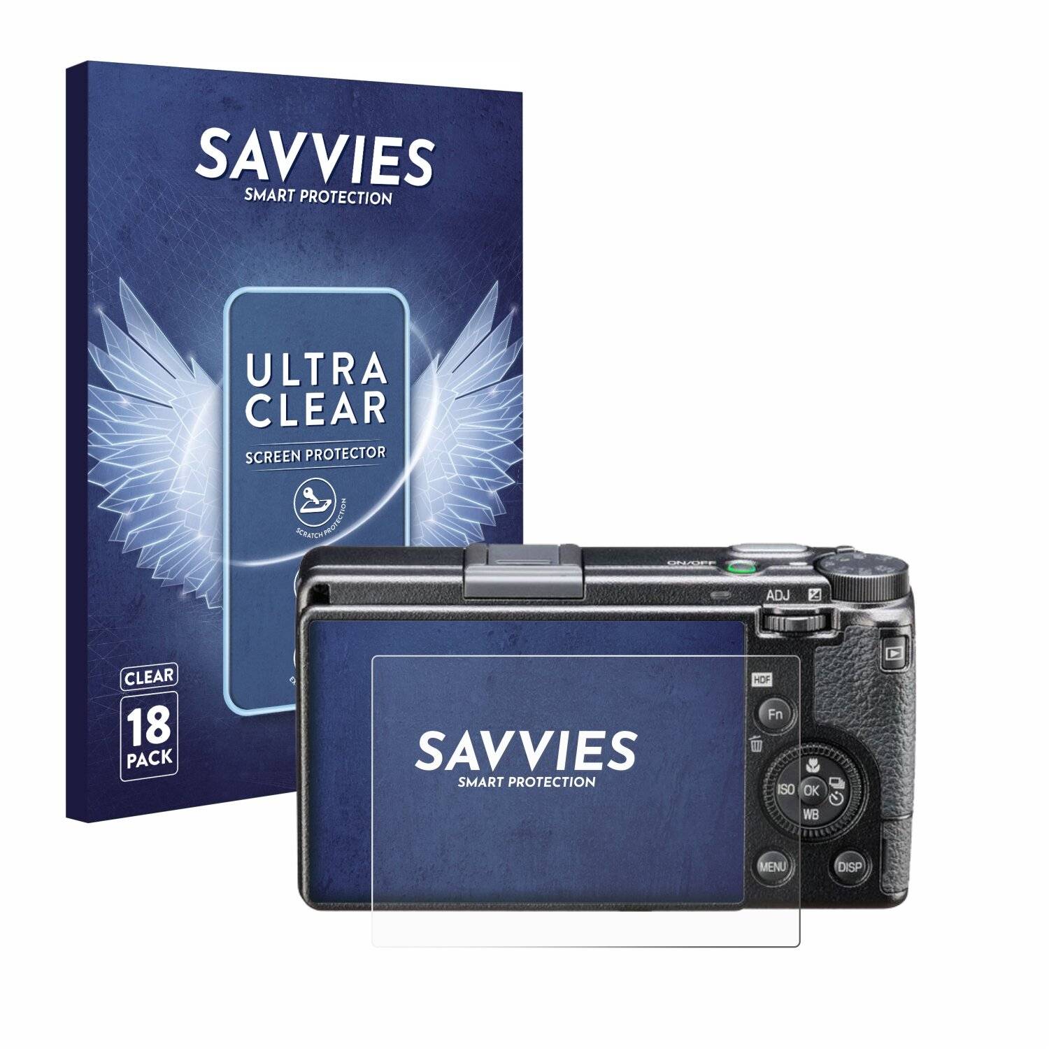 18x Savvies Displayschutz-Folie für Ricoh GR IIIx
