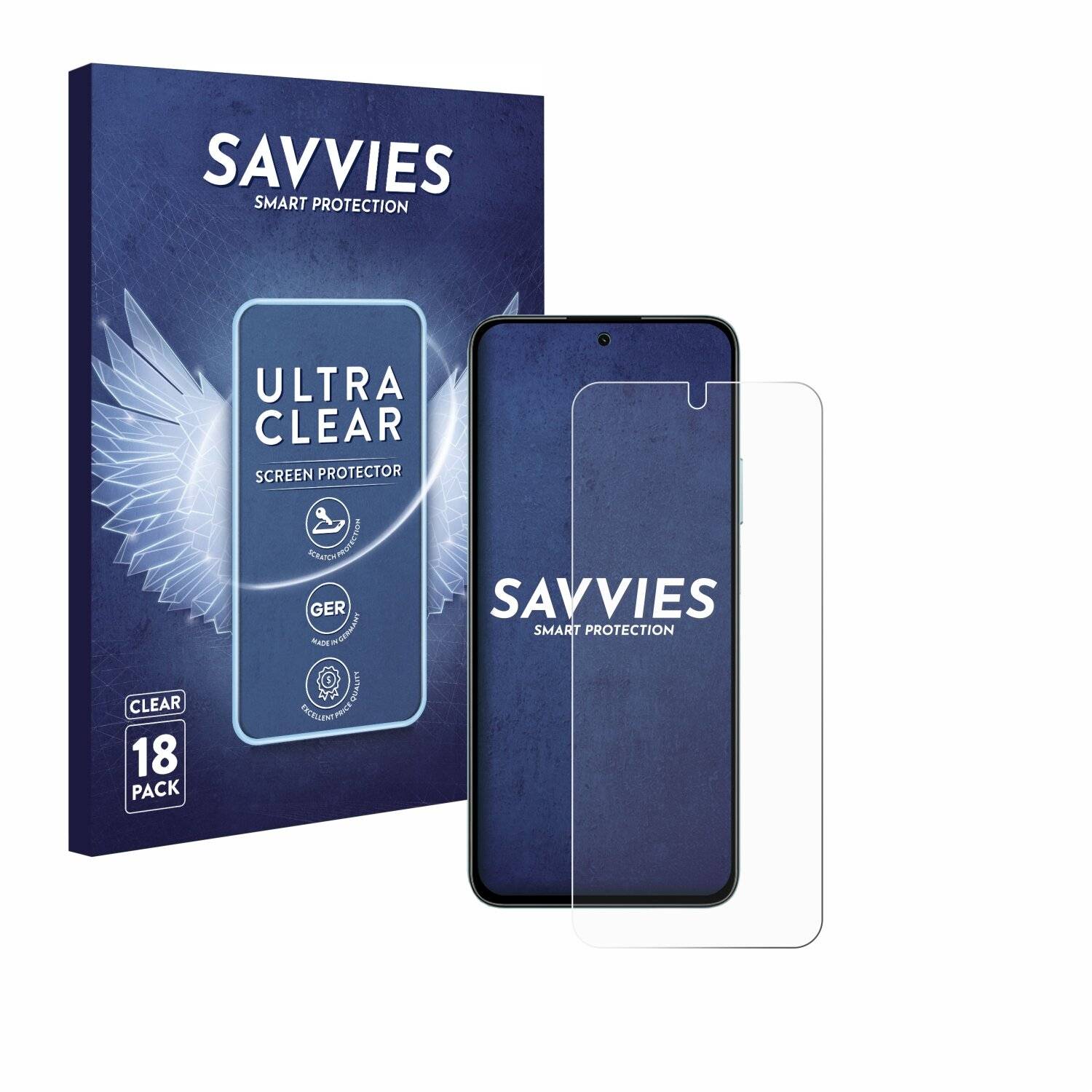 18x Savvies Displayschutz-Folie für Honor X7b