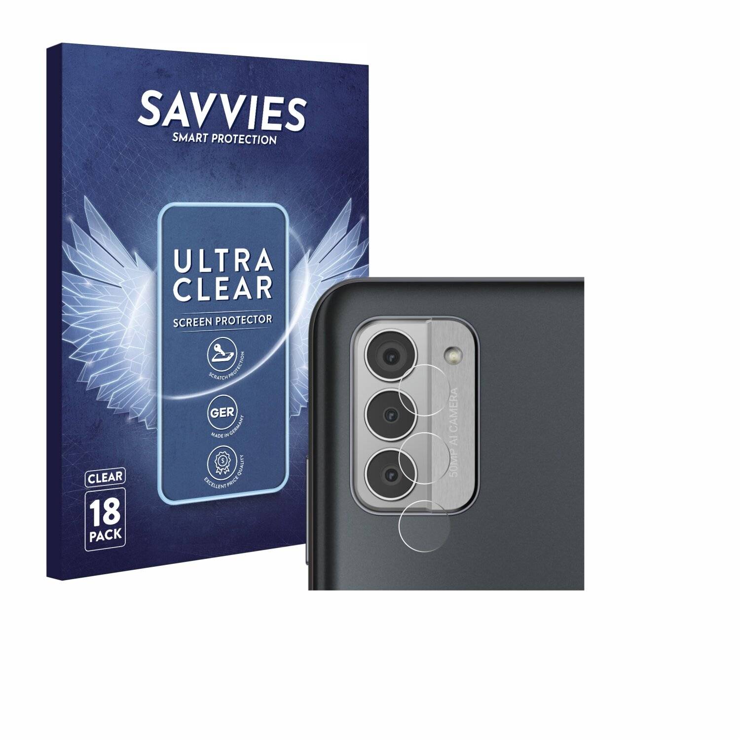 18x Savvies Displayschutz-Folie für Nokia G42 5G (NUR