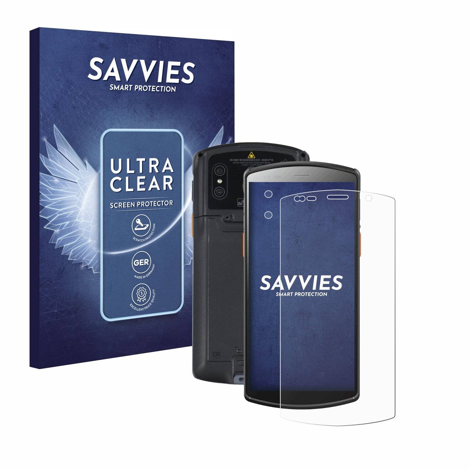 18x Savvies Displayschutz-Folie für Urovo DT50 5,7