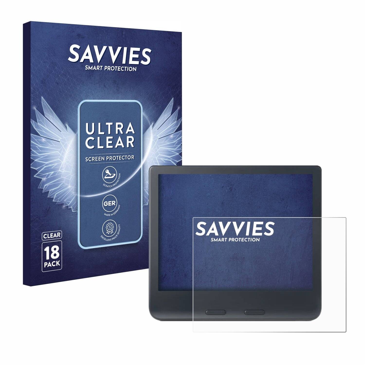18x Savvies Displayschutz-Folie für Kobo Libra Colour