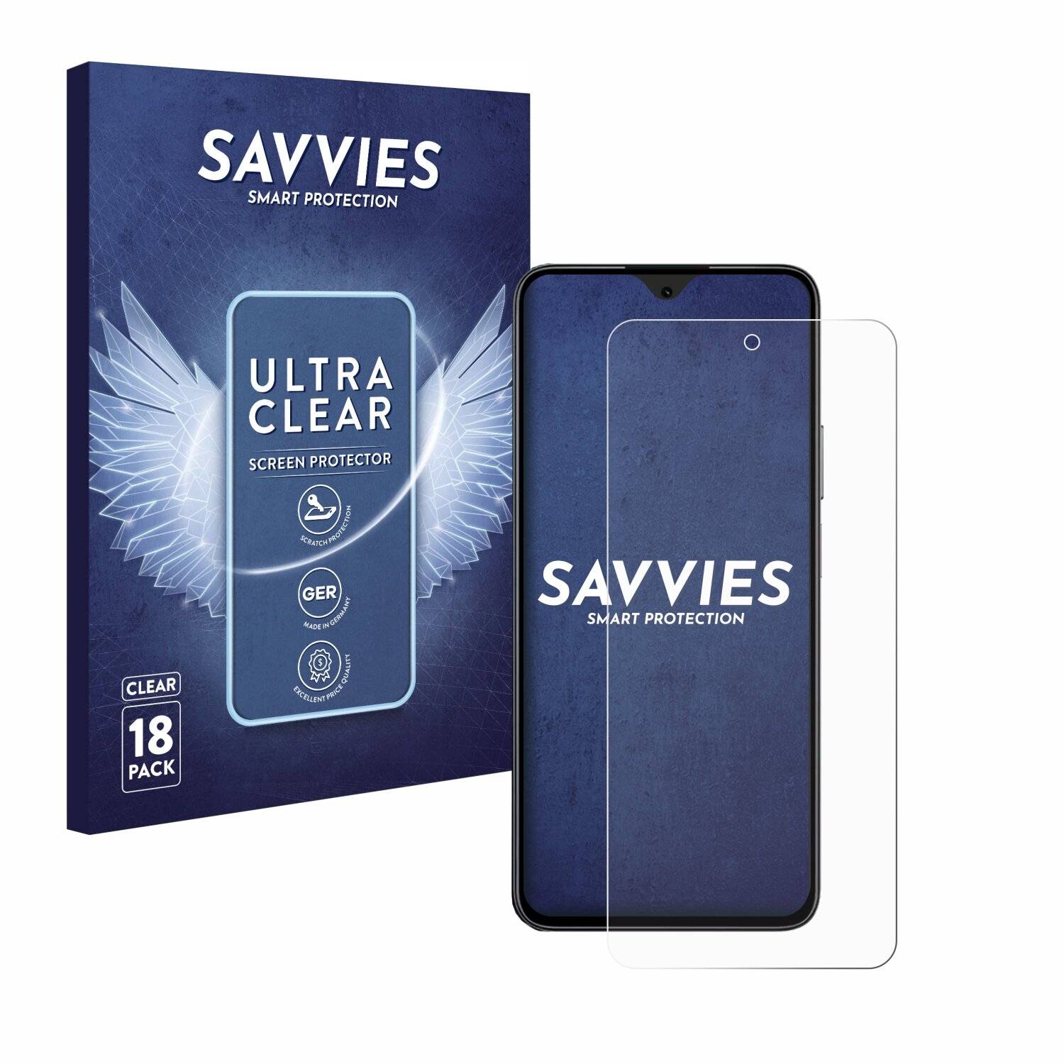 18x Savvies Displayschutz-Folie für Honor 90