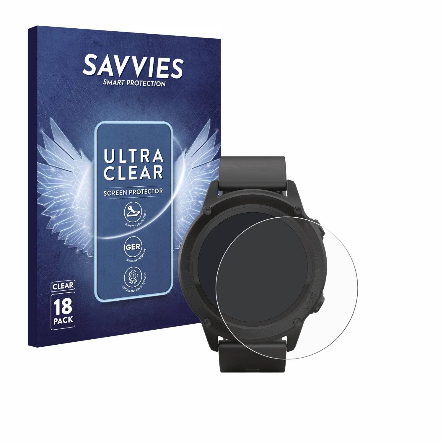 18x Savvies Displayschutz-Folie für SilverCrest