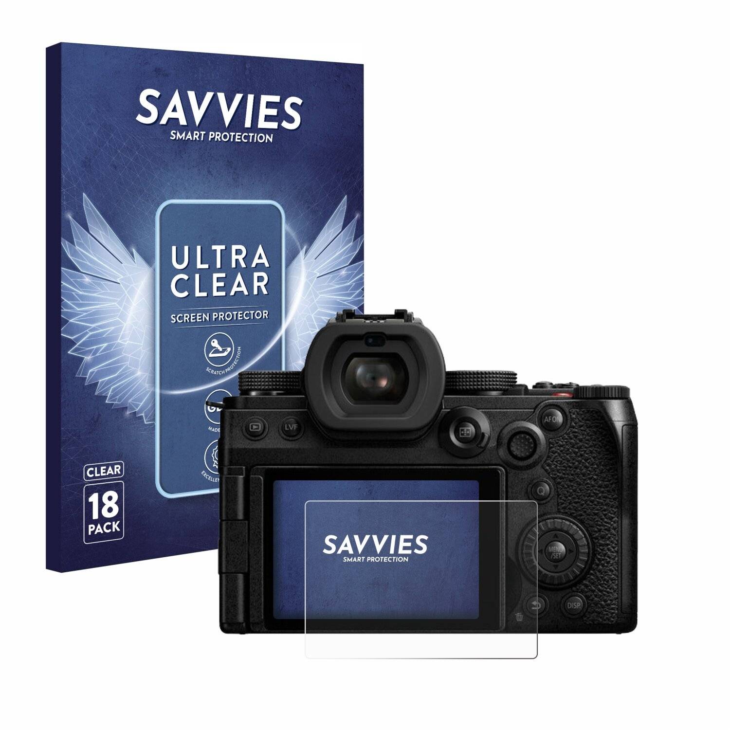 18x Savvies Displayschutz-Folie für Panasonic Lumix