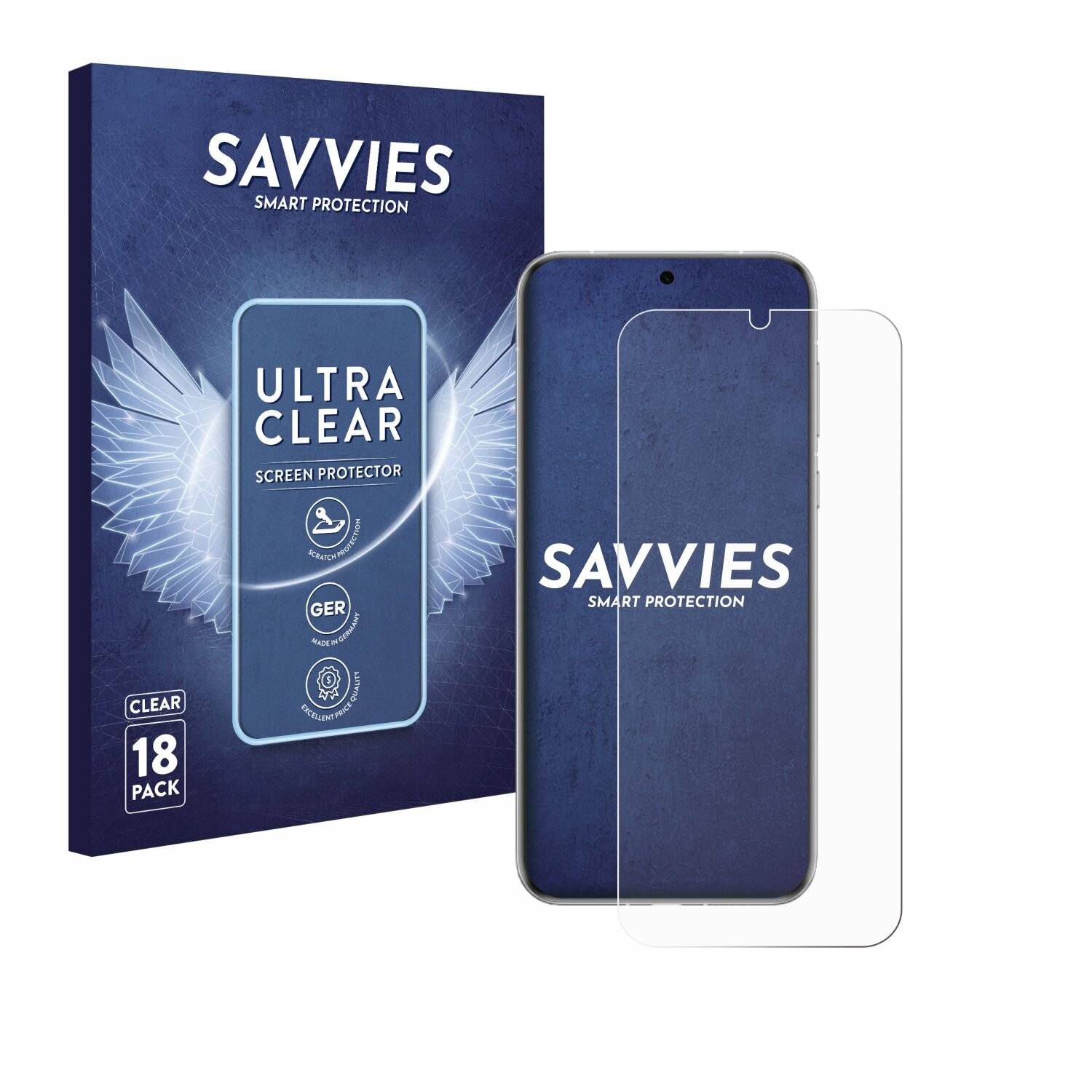 18x Savvies Displayschutz-Folie für Huawei Pura 70 Pro