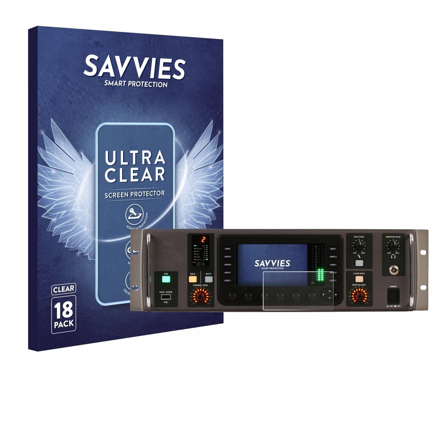 18x Savvies Displayschutz-Folie für Behringer X32