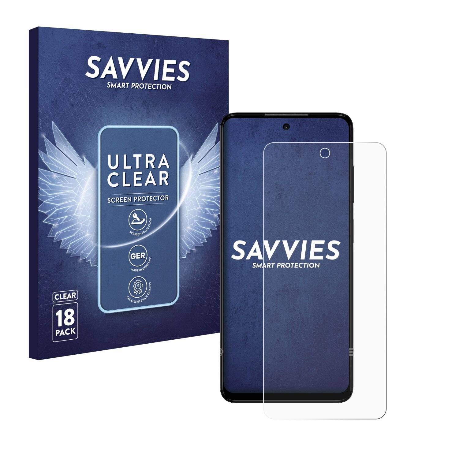 18x Savvies Displayschutz-Folie für HMD Pulse