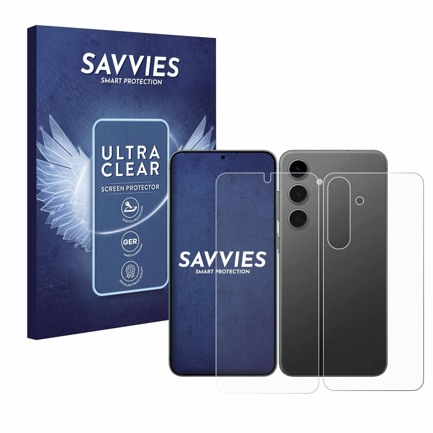 18x Savvies Displayschutz-Folie für Samsung Galaxy S24 Enterprise Edition