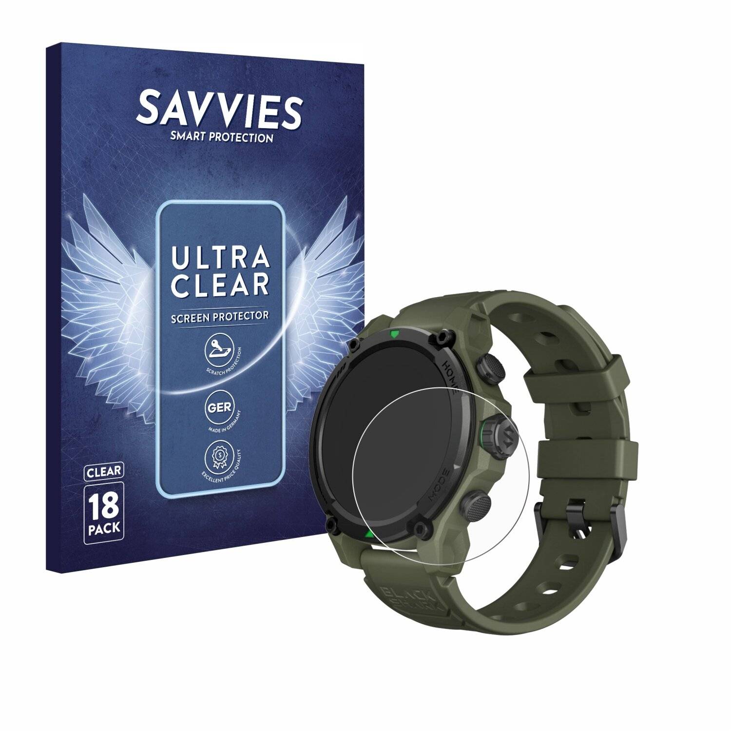 18x Savvies Displayschutz-Folie für Xiaomi Black Shark