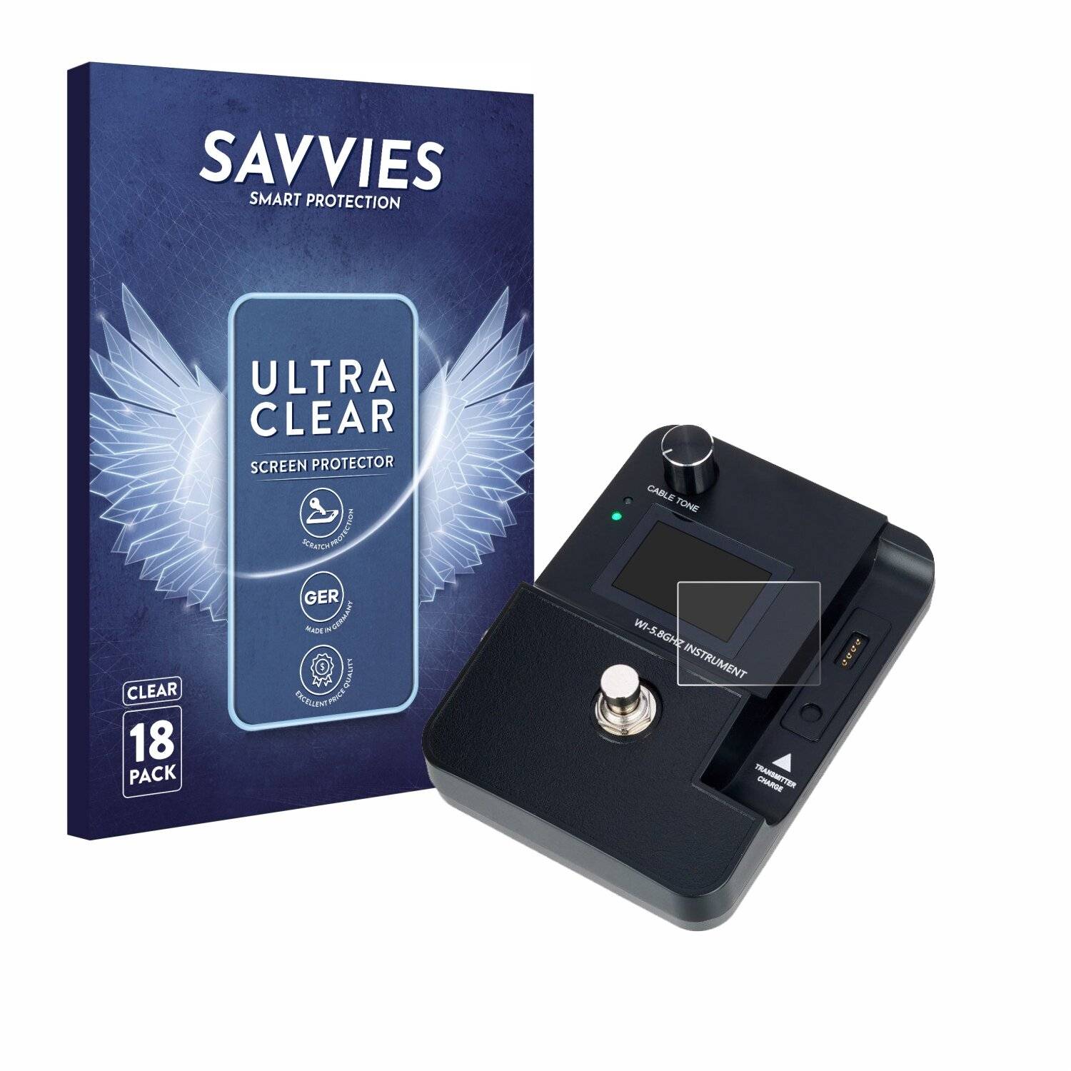 18x Savvies Displayschutz-Folie für Harley Benton AirBorne Pro