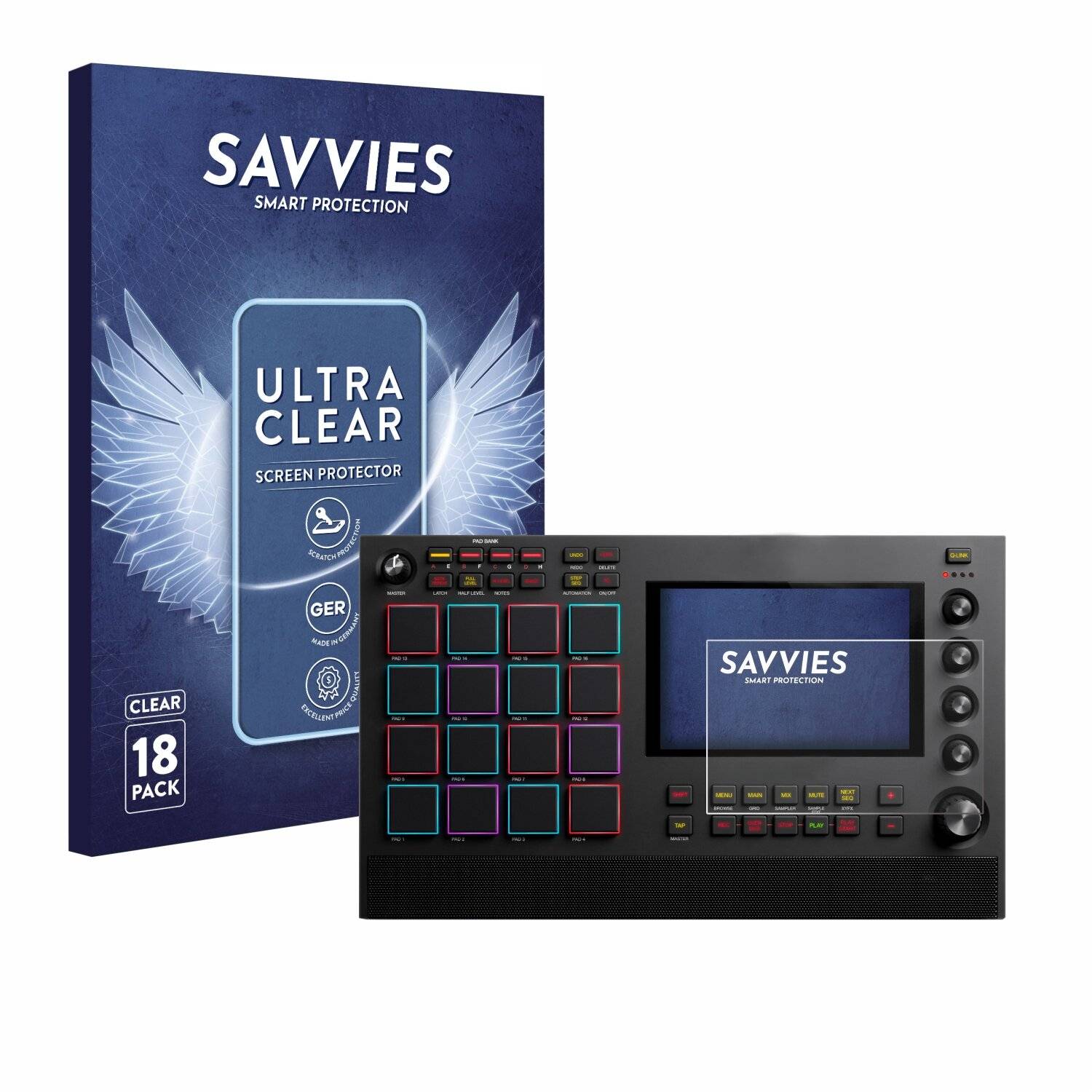18x Savvies Displayschutz-Folie für Akai MPC Live