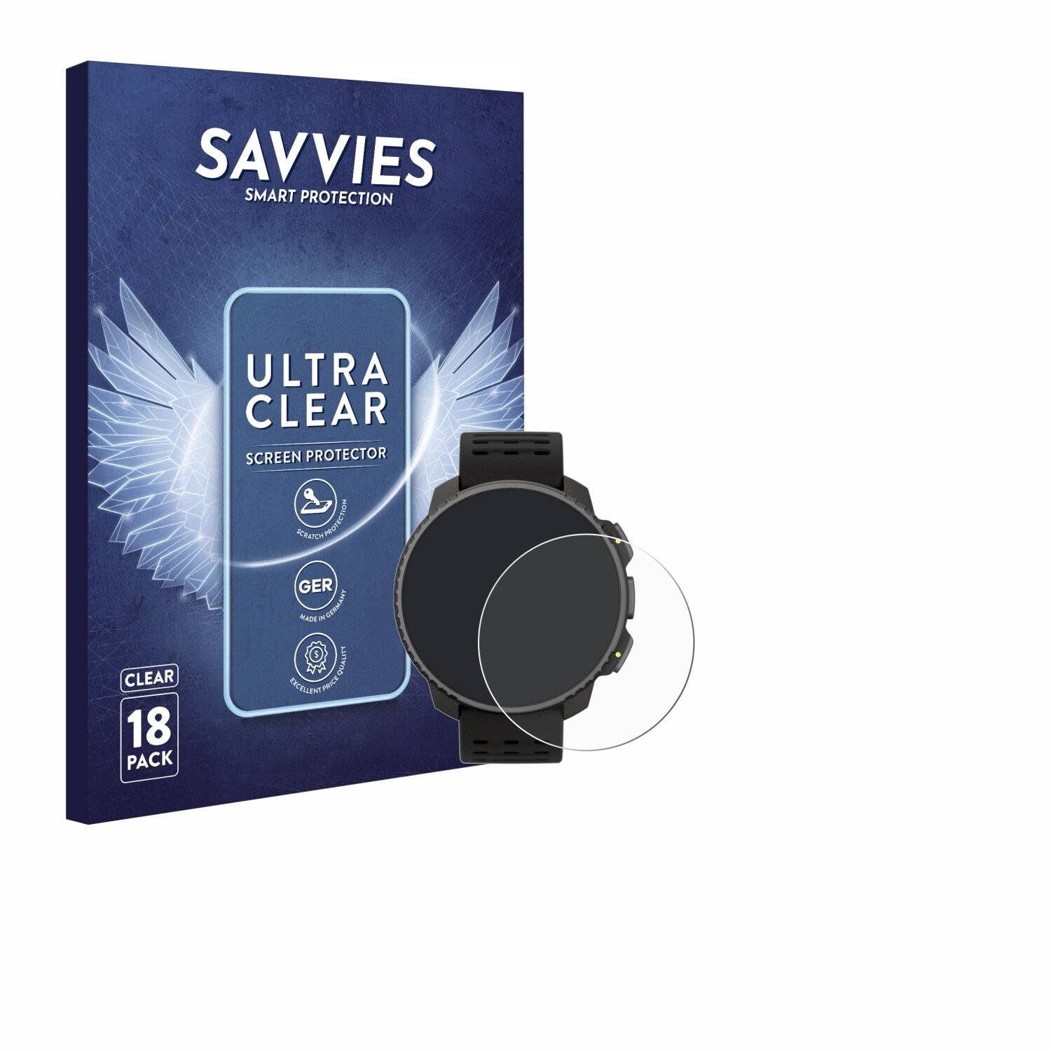 18x Savvies Displayschutz-Folie für Suunto Vertical