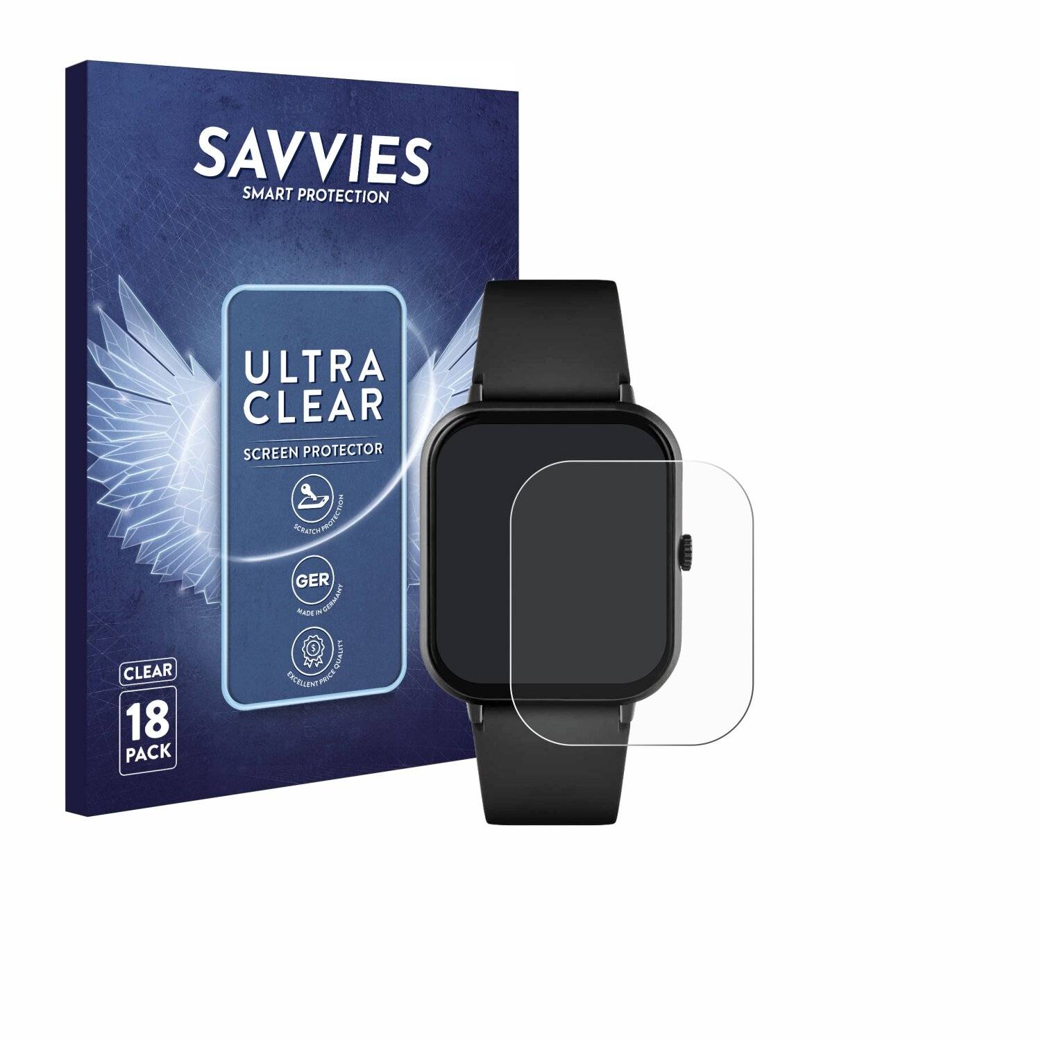 18x Savvies Displayschutz-Folie für Reflex Active Series