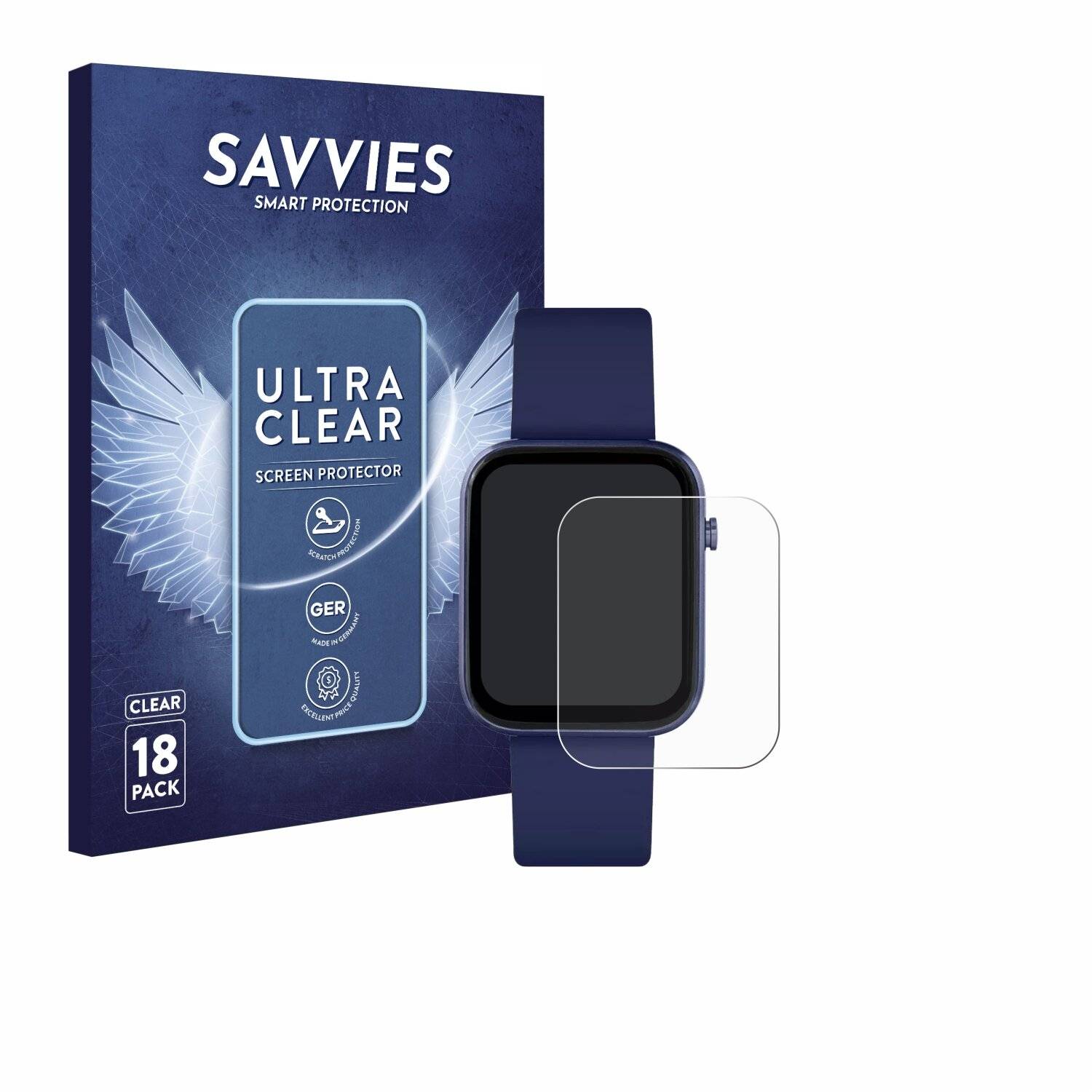 18x Savvies Displayschutz-Folie für Reflex Active Series