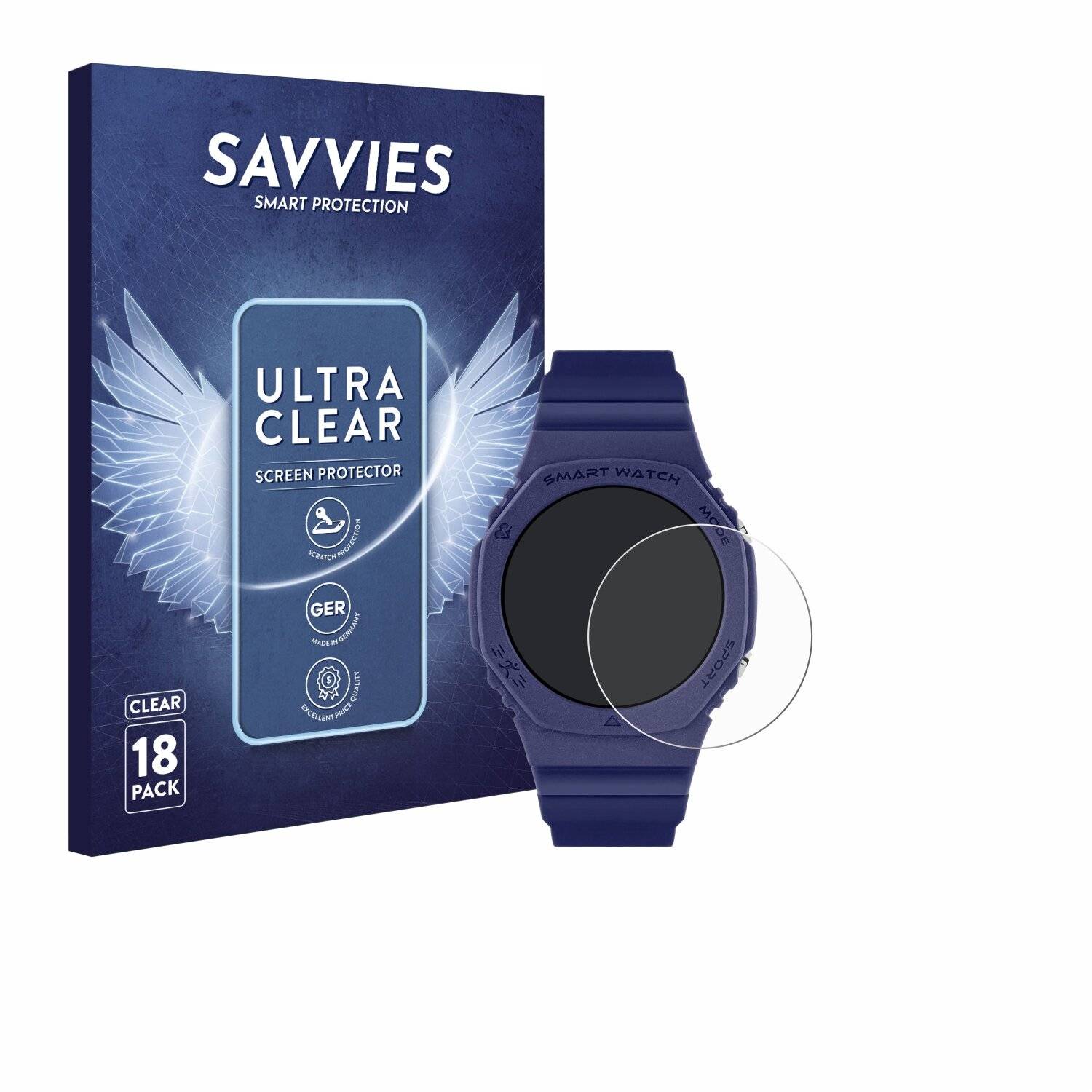 18x Savvies Displayschutz-Folie für Reflex Active Series