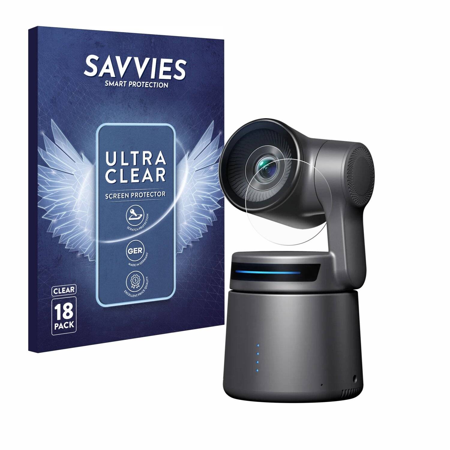 18x Savvies Displayschutz-Folie für OBSBOT Tail