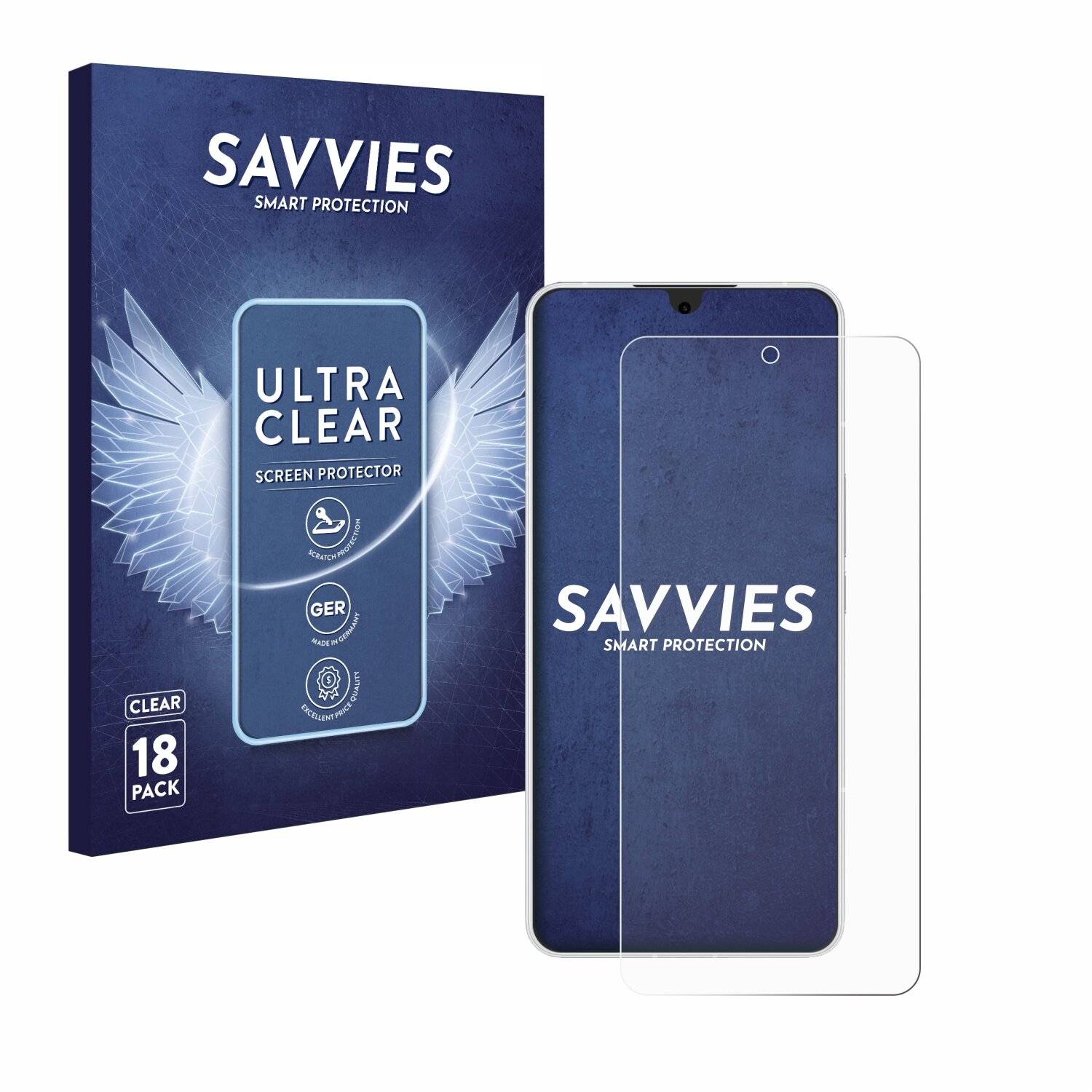 18x Savvies Displayschutz-Folie für Meizu 21