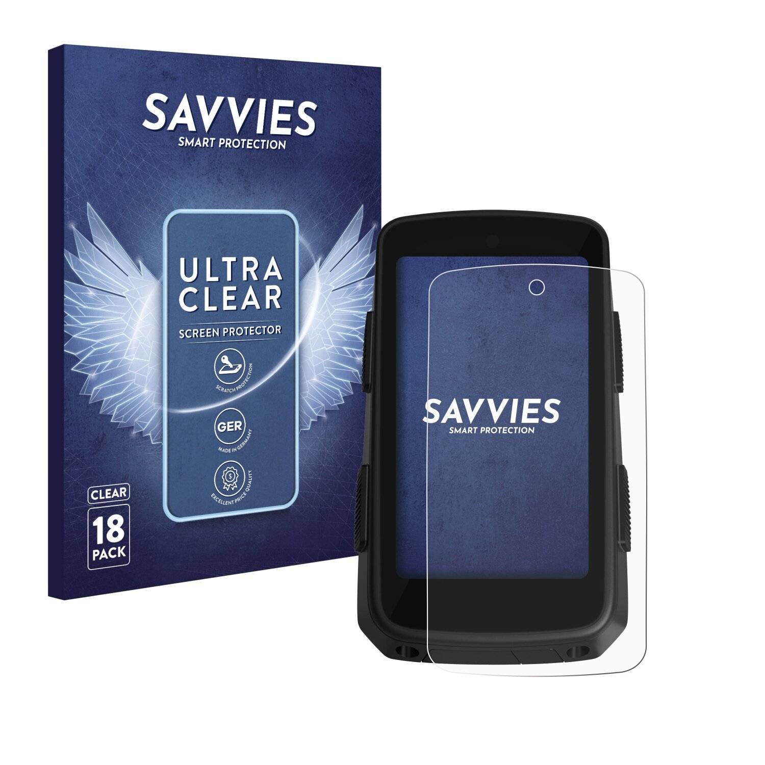 18x Savvies Displayschutz-Folie für Hammerhead Karoo