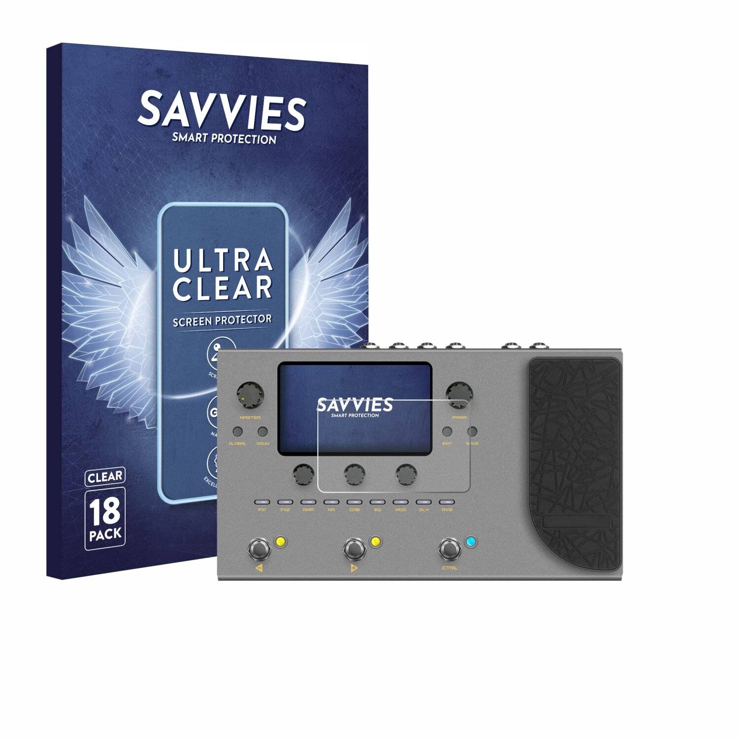 18x Savvies Displayschutz-Folie für Sonicake Matribox