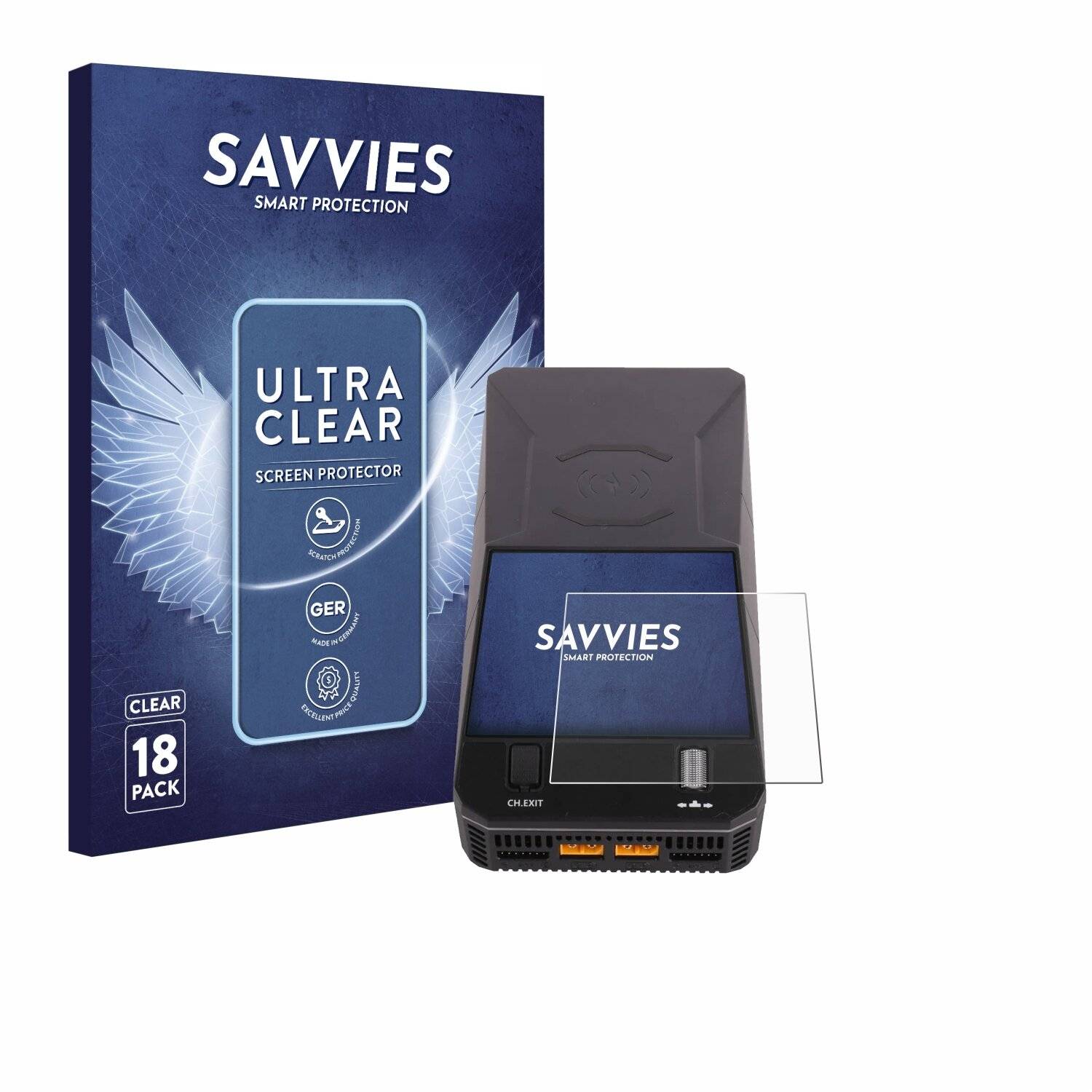 18x Savvies Displayschutz-Folie für ToolkitRC
