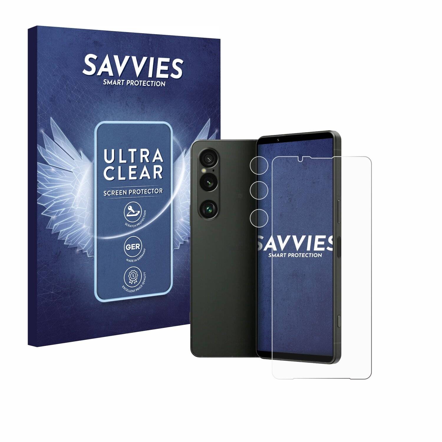 18x Savvies Displayschutz-Folie für Sony Xperia 1 VI