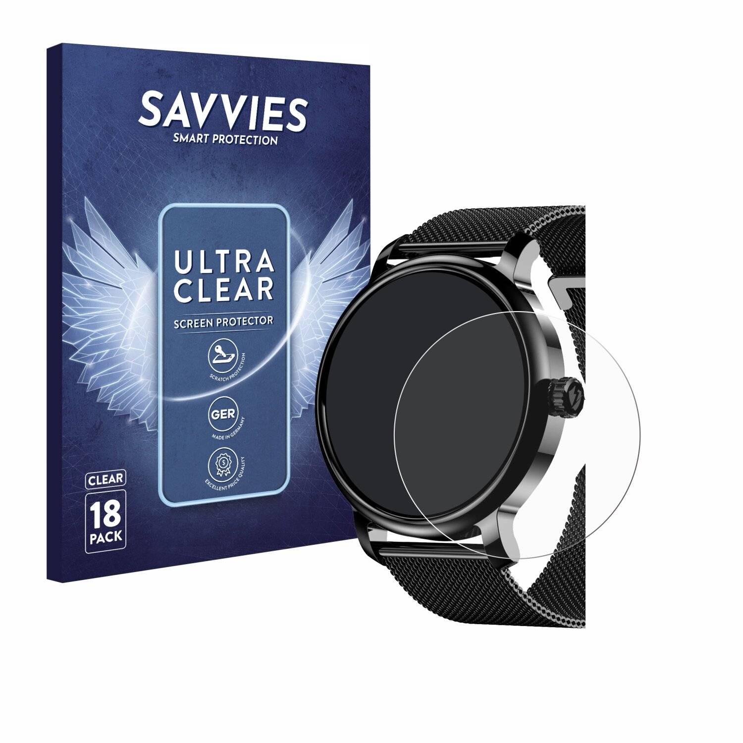 18x Savvies Displayschutz-Folie für Lemfo LF35