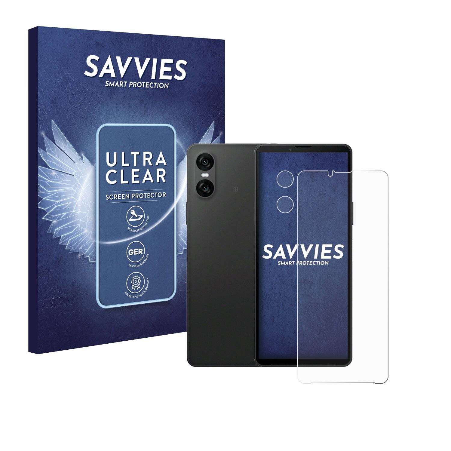 18x Savvies Displayschutz-Folie für Sony Xperia 10 VI